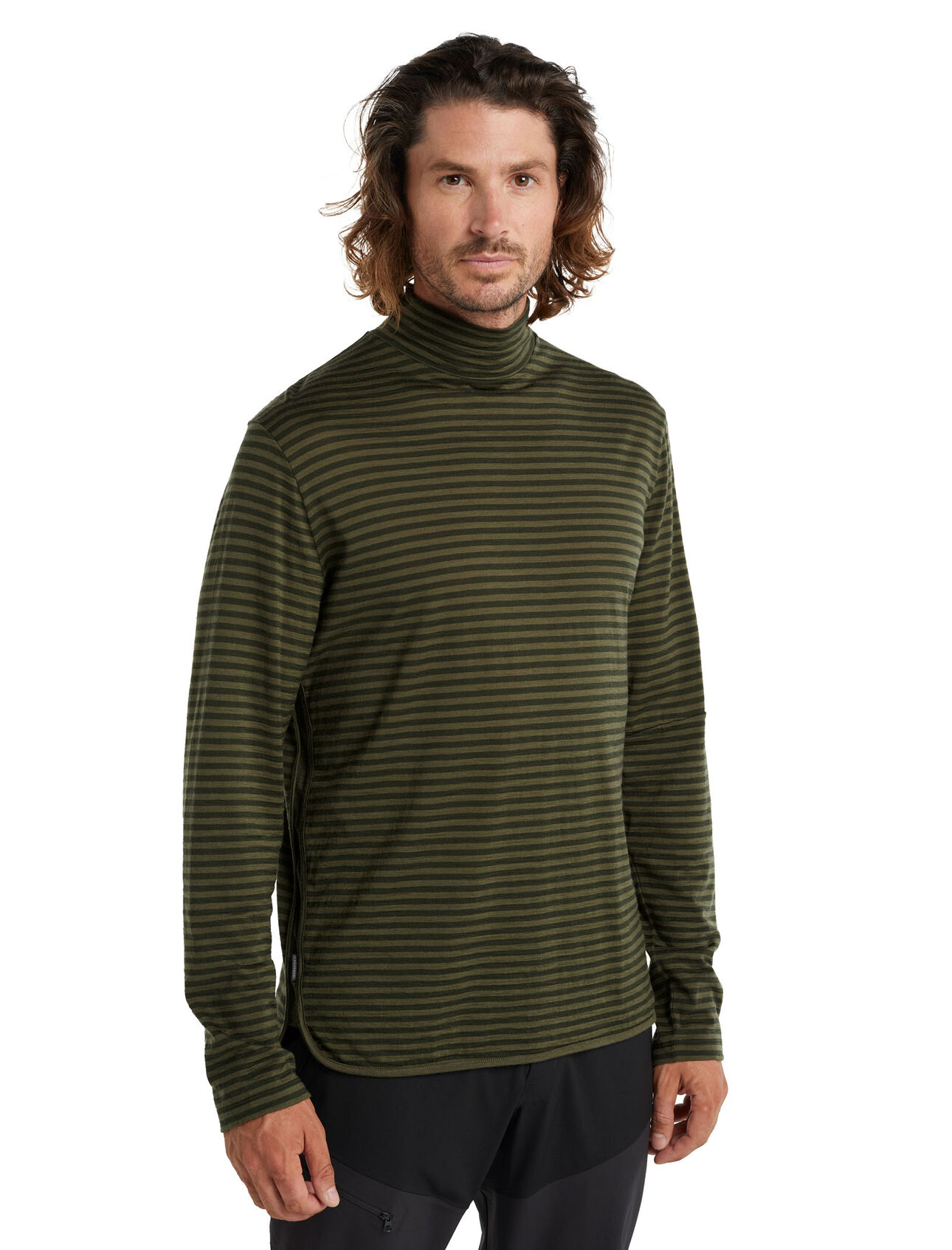 Merino Roamaway Long Sleeve Mock Neck Top