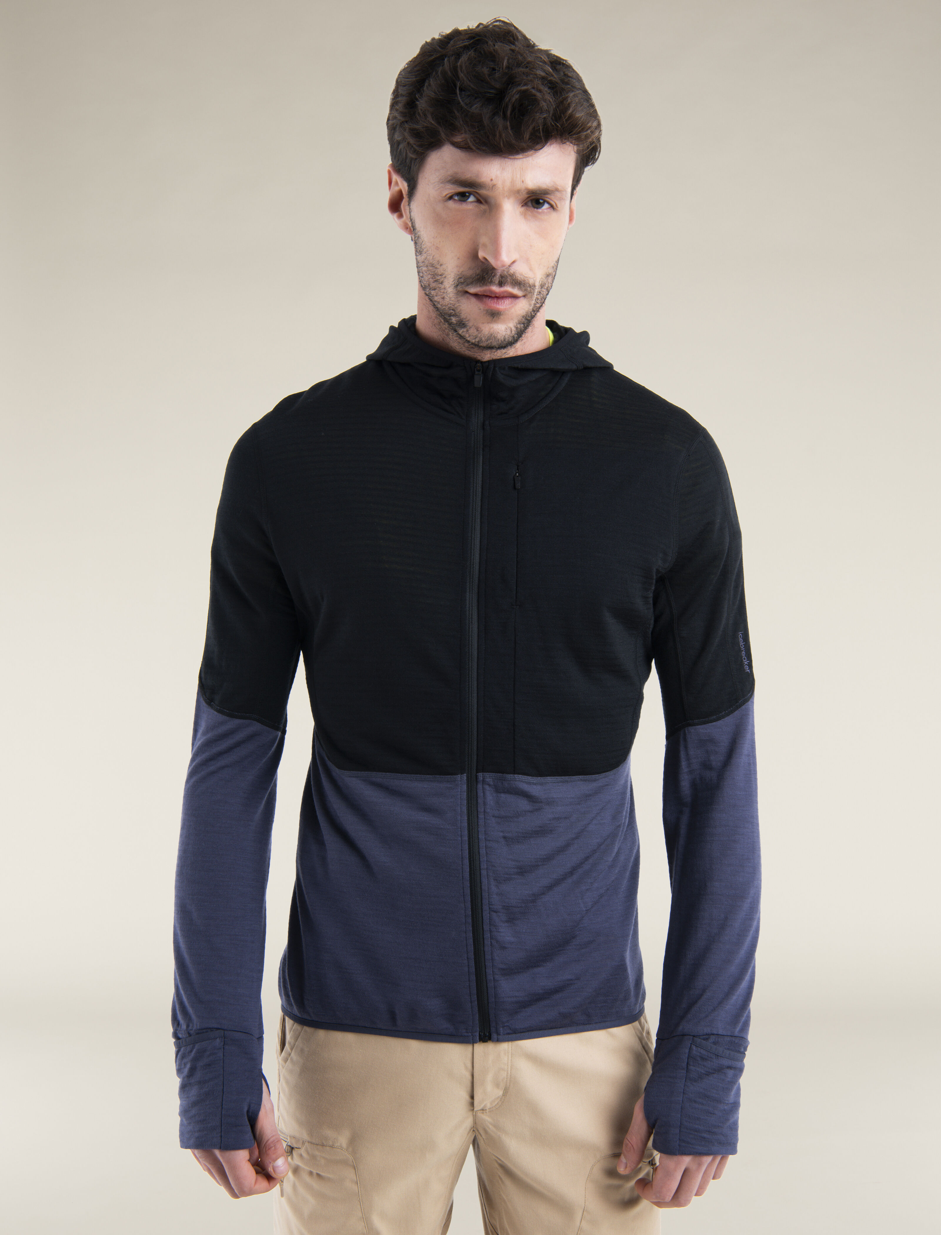 Men's descender long sleeve zip hood online