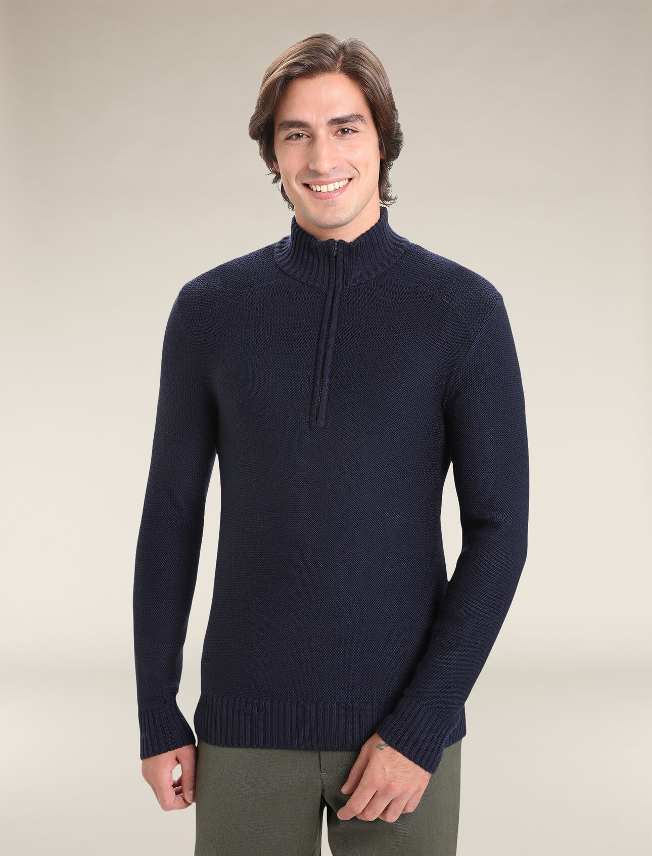 Merino Waypoint Long Sleeve Half Zip Top