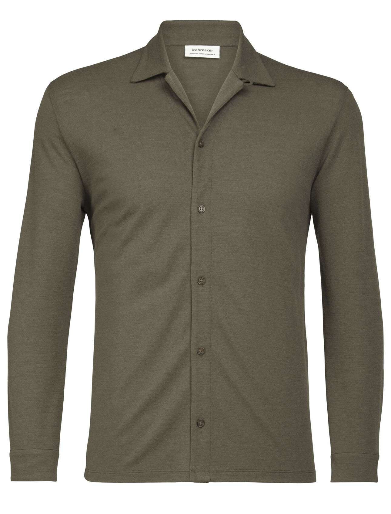 dla mężczyzn Merino Pique Long Sleeve Shirt A lightweight, 100% merino top with a classic button-front silhouette, the Merino Pique Long Sleeve Shirt is reliable, stylish and full of everyday comfort.