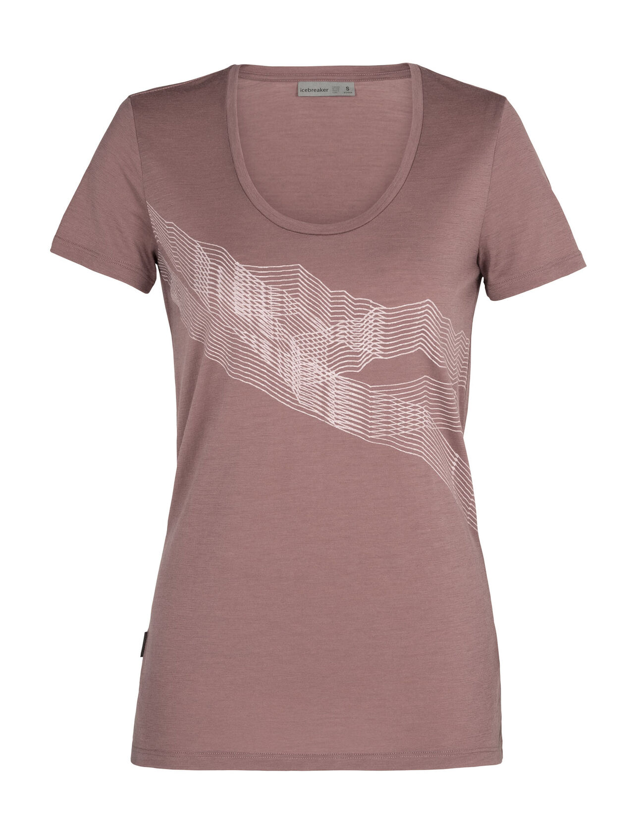 Tech Lite kortärmad t-shirt i merino med djup halsringning St Anton