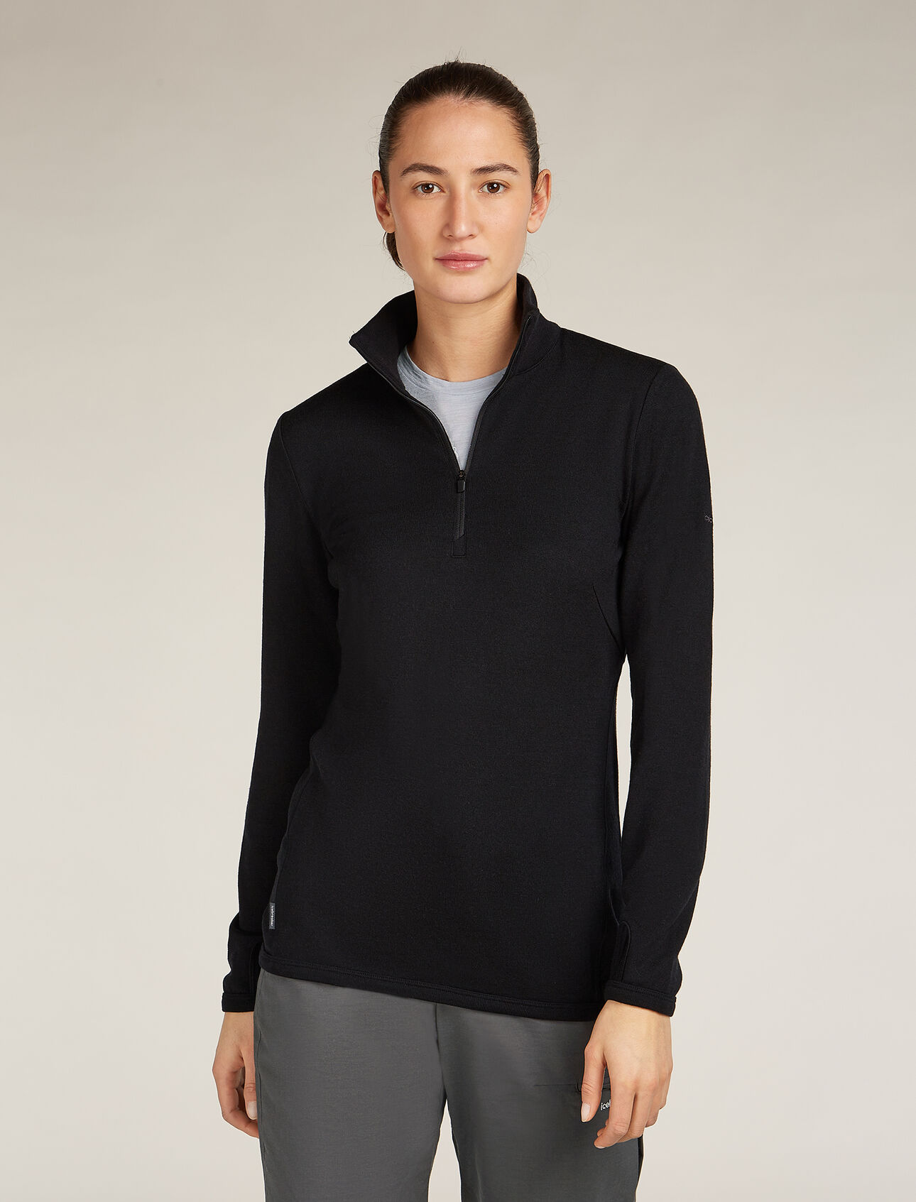 Womens Merino 300 Original Long Sleeve Half Zip Top A versatile zip-neck rooted in our company's origins, the Merino 300 Original Long Sleeve Half Zip brings the natural peformance of 100% merino wool fibres to hiking, skiing, travel, and other adventures.