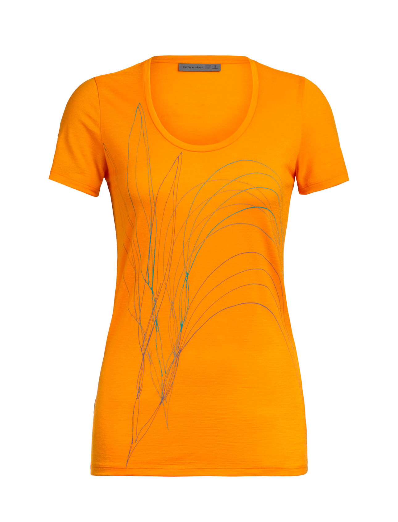 Merino Tech Lite Short Sleeve Scoop Neck T Shirt Leaf Icebreaker