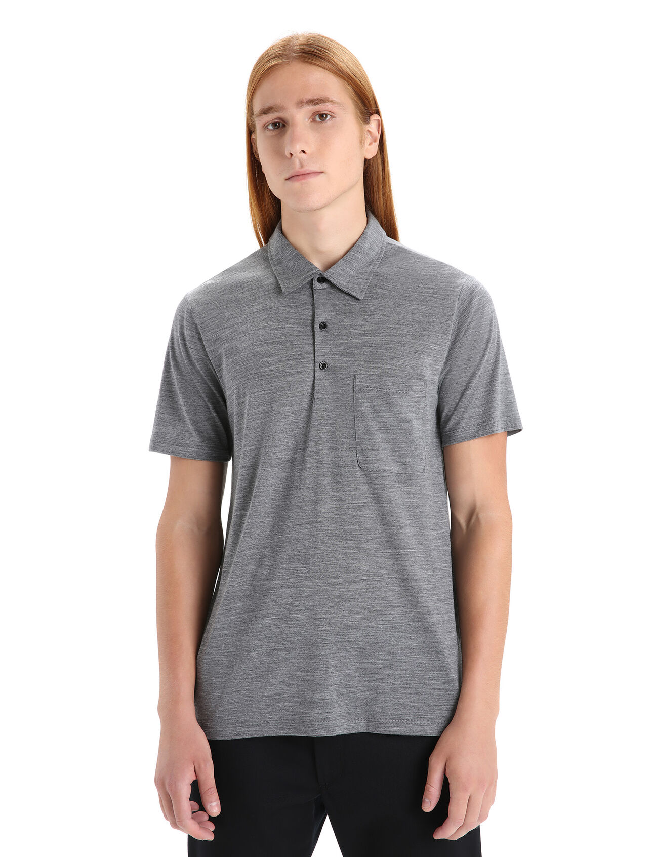 Mens Merino Drayden Short Sleeve Polo A classic, stylish polo with everyday versatility and incredible breathability, the Drayden Short Sleeve Polo features our moisture-wicking Cool-Lite™merino jersey fabric.