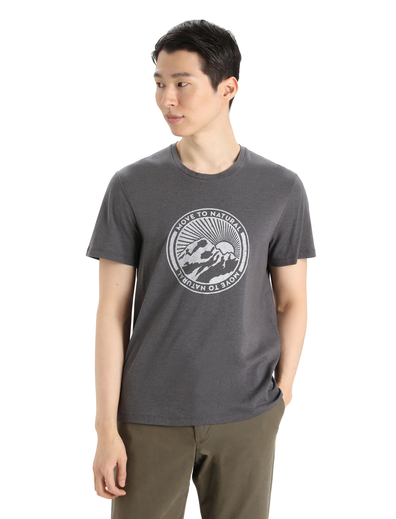 T-shirt Central Classic manches courtes en mérinos - Move to Natural Mountain