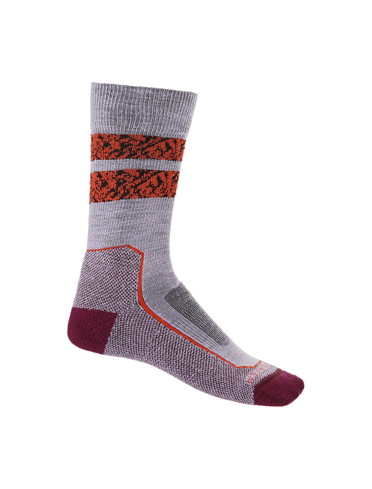 Womens Merino Hike+ Light Crew Socks Natural Summit Durable, crew-length merino socks that are stretchy and naturally odor-resistant with light cushion, the Hike+ Light Crew Natural Summit socks feature an anatomical sculpted design for added support on day hikes and backpacking  trips.