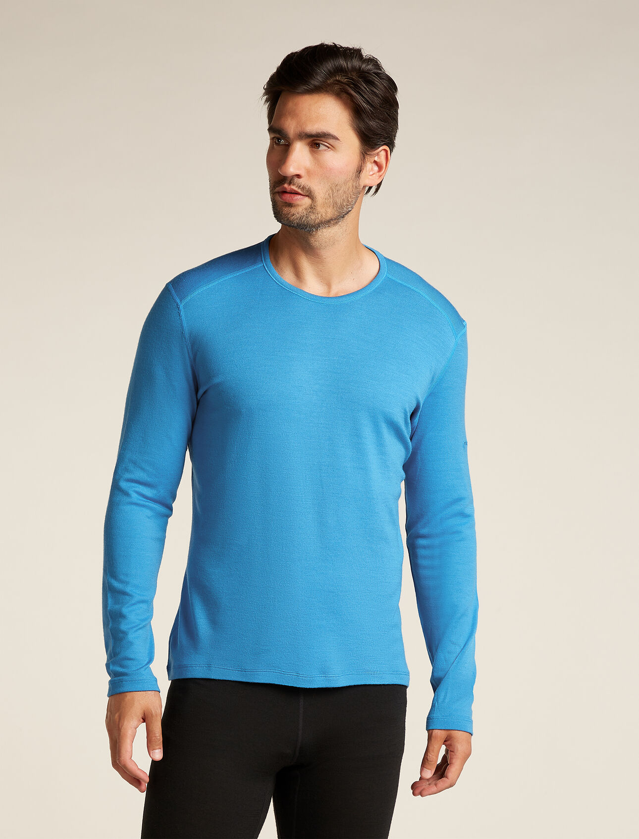 Maglia termica con girocollo e maniche lunghe in lana merino 260 Tech