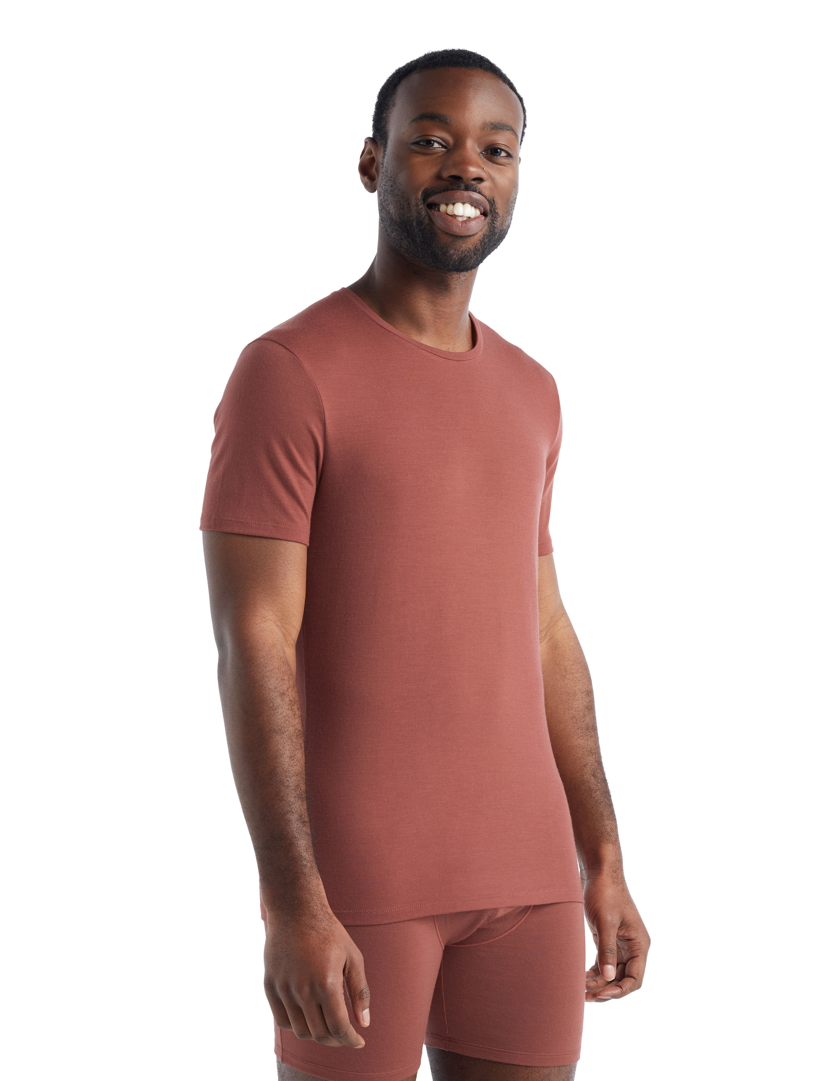 ICEBREAKER Mens Anatomica Long Sleeve Crewe Herren Langarmshirt 