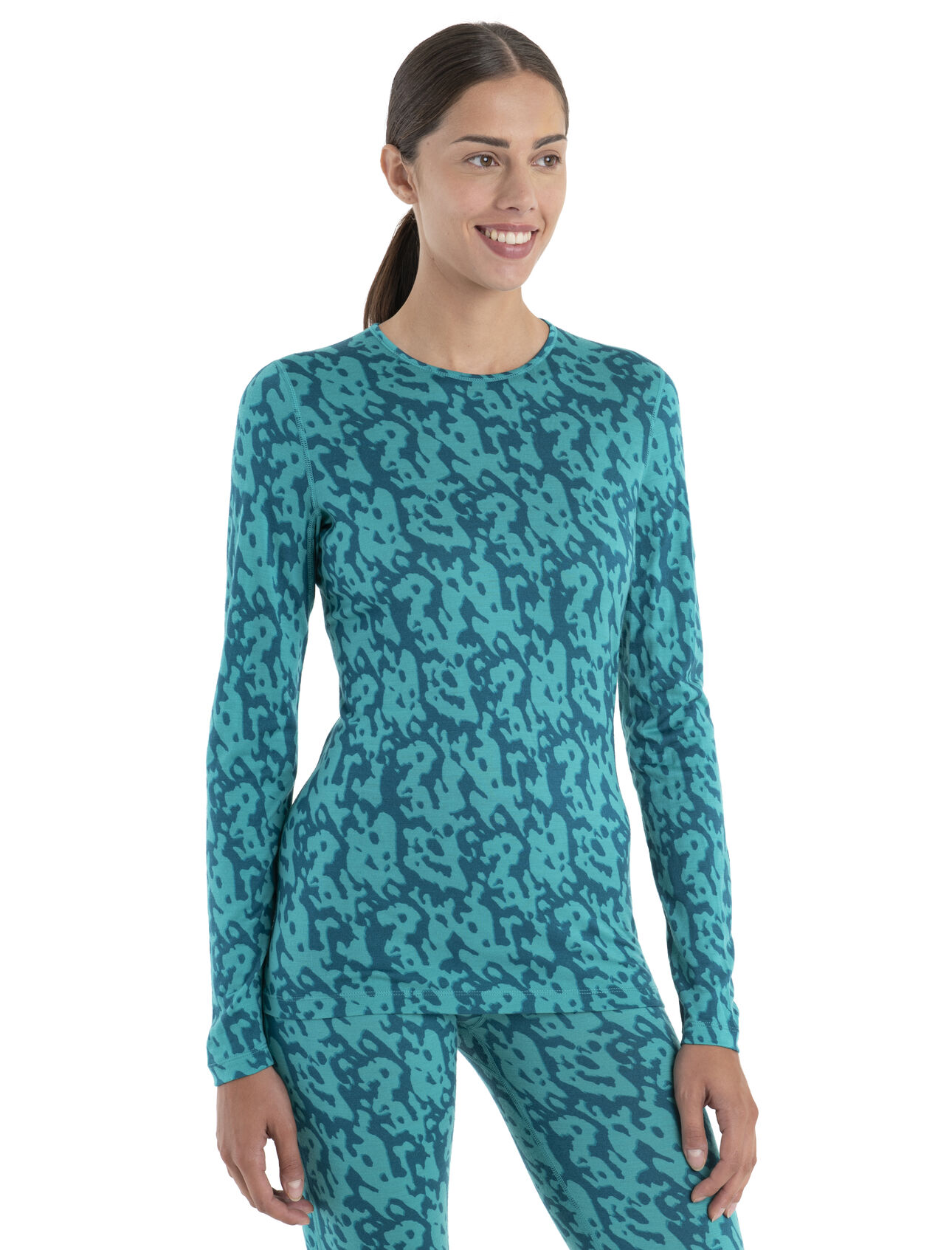 Merino 200 Oasis Long Sleeve Crewe Thermal Top - Icebreaker (US)