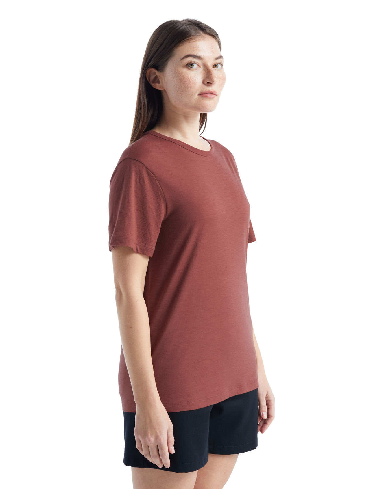Womens Merino Granary Short Sleeve Tee A classic tee with a relaxed fit and soft, breathable, 100% merino wool fabric, the Granary Short Sleeve Tee is all about everyday comfort and style.