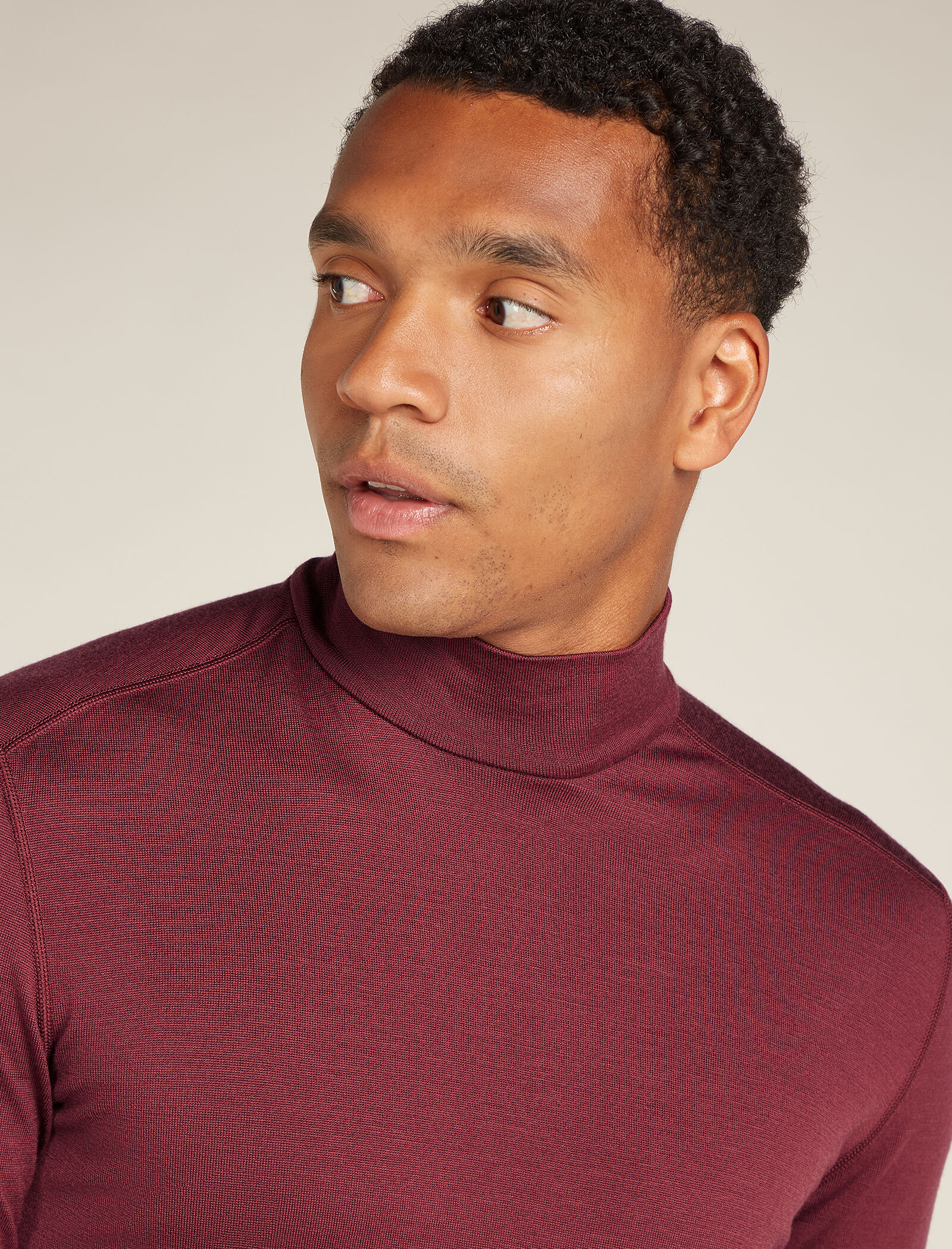 Thermal mock turtleneck clearance