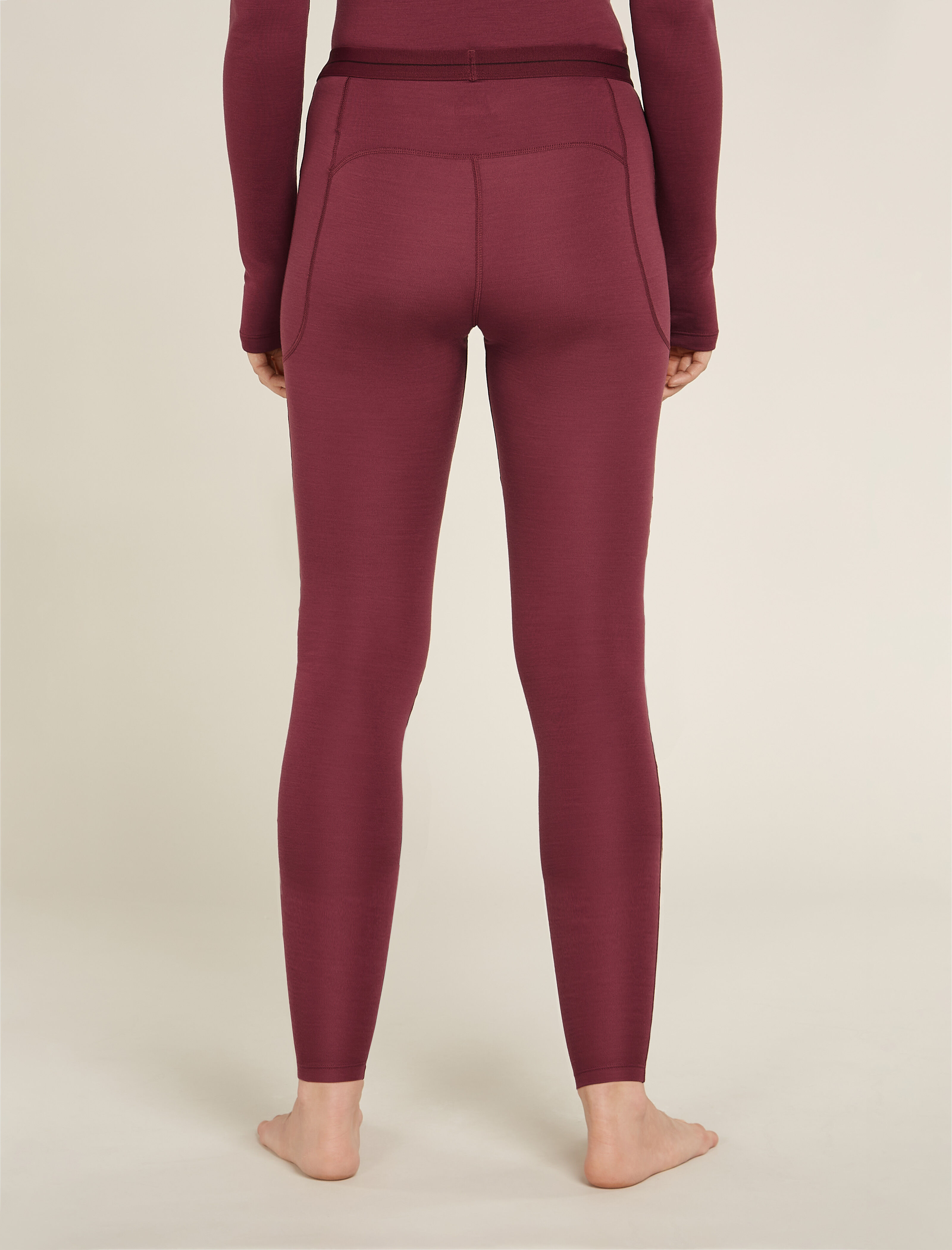Red thermal leggings cheap