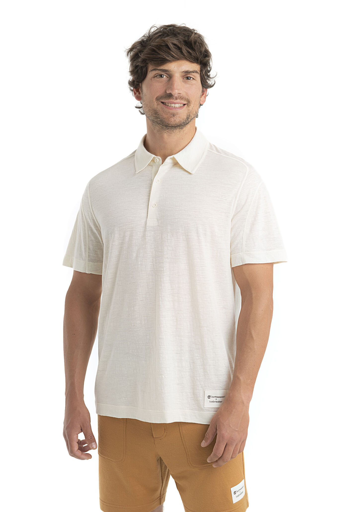 Men s Timberland x icebreaker Merino Linen Short Sleeve Polo