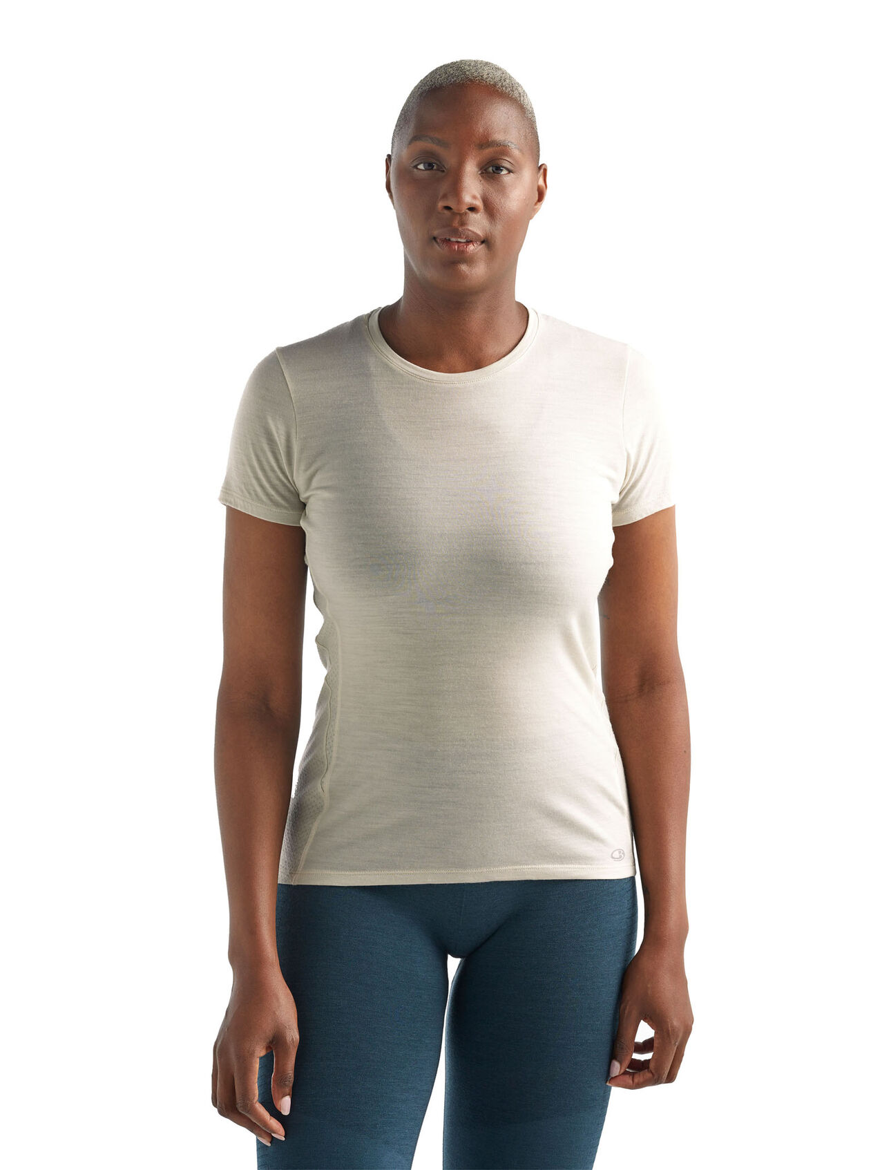 Cool-Lite™ Amplify kortärmad t-shirt i merino med halvdjup halsringning