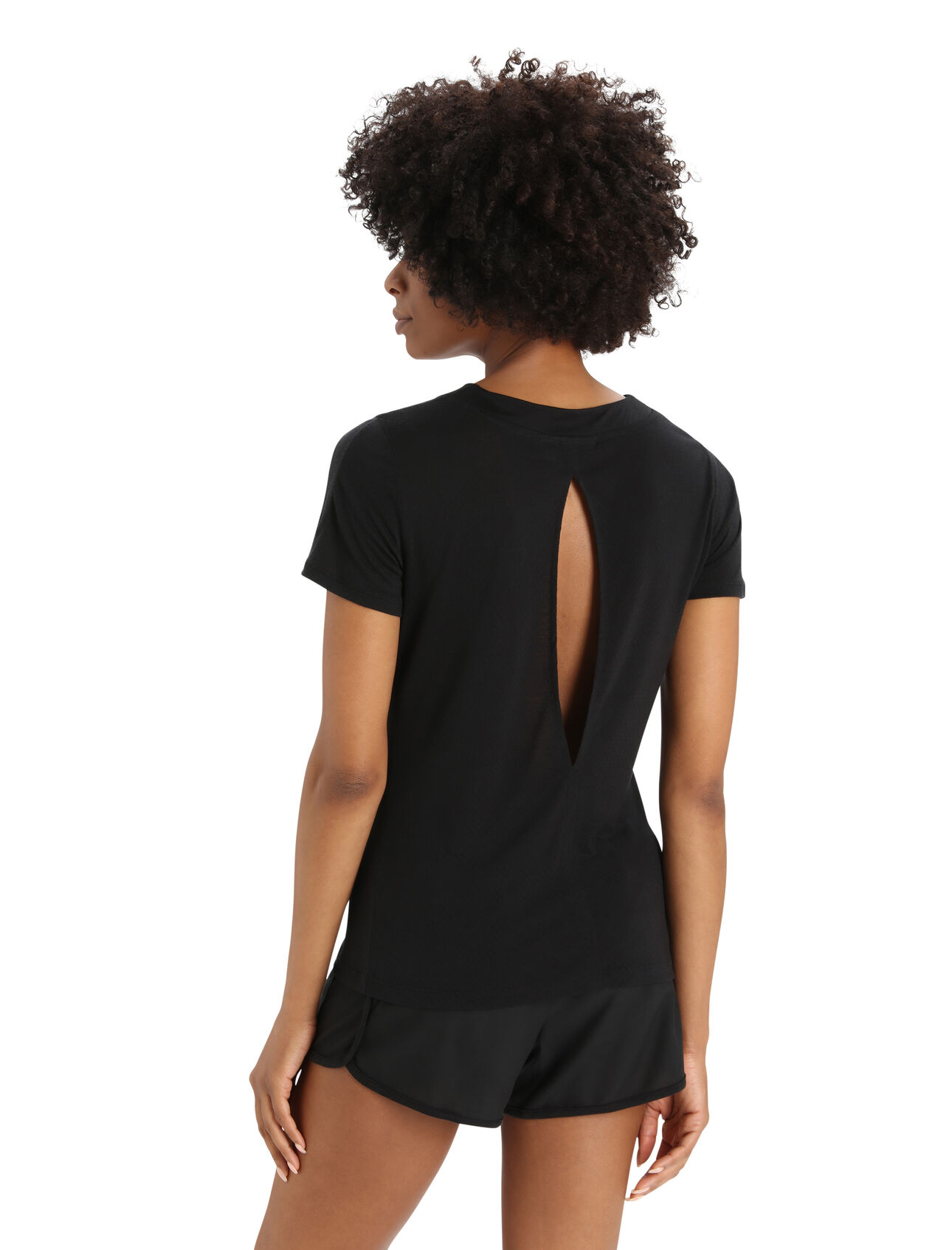 Dames ZoneKnit™ T-shirt met korte mouwen en split op rug van merinowol De ZoneKnit™ Slit Back is onze meest ademende en lichtgewicht T-shirt. De top met korte mouwen is maximaal ademend tijdens zeer intensieve activiteiten, door de combinatie van  Cool-Lite™ jersey stof met een bodymapped ventilatie. 