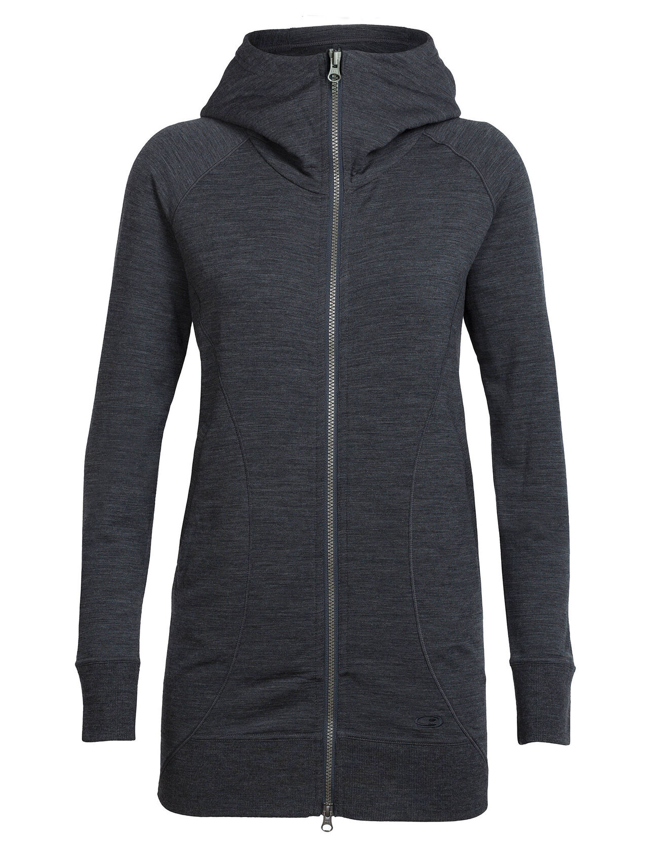 Womens Merino Realfleece Dia Long Hooded Jacket Icebreaker
