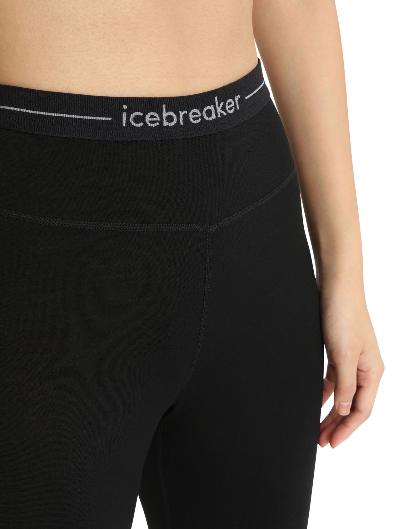 icebreaker 125 ZoneKnit™ Merino Thermal Women's Leggings, Black/Jet Heather  