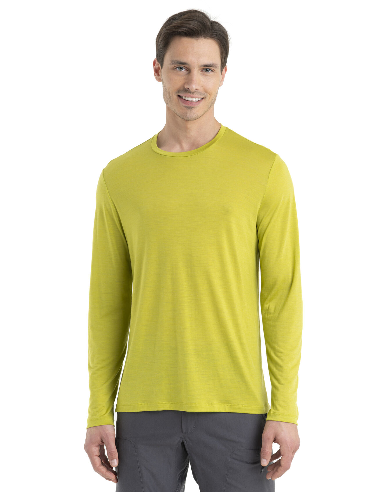 Mens Merino Sphere II Long Sleeve Tee A soft merino-blend tee made with our lightweight Cool-Lite™ jersey fabric, the Sphere II Long Sleeve Tee provides natural breathability, odor resistance and comfort.