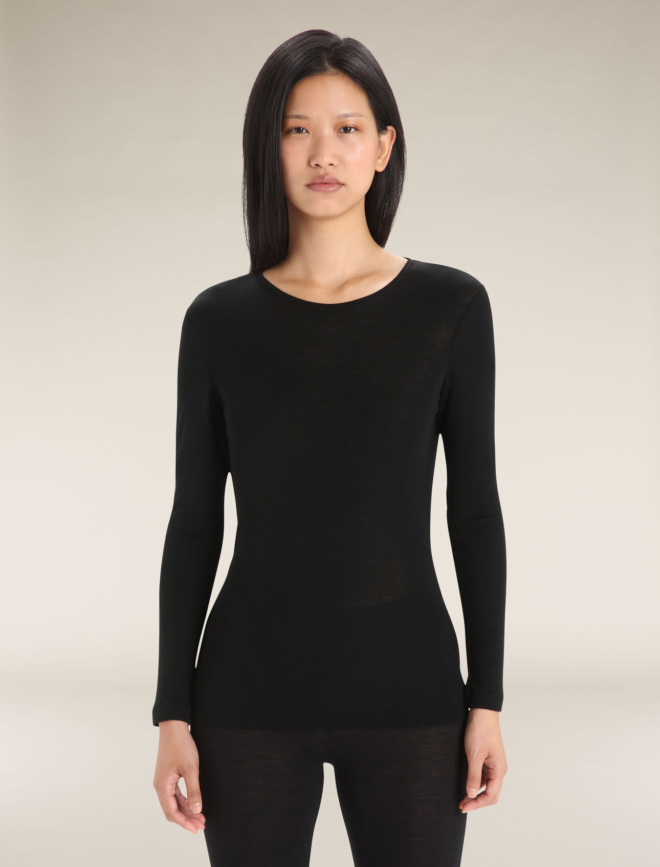 Maglia termica con girocollo e maniche lunghe in lana merino 175 Everyday