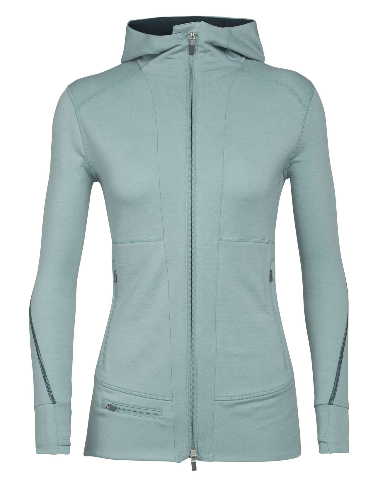 Merino Quantum Ii Long Sleeve Zip Hood Jacket Icebreaker