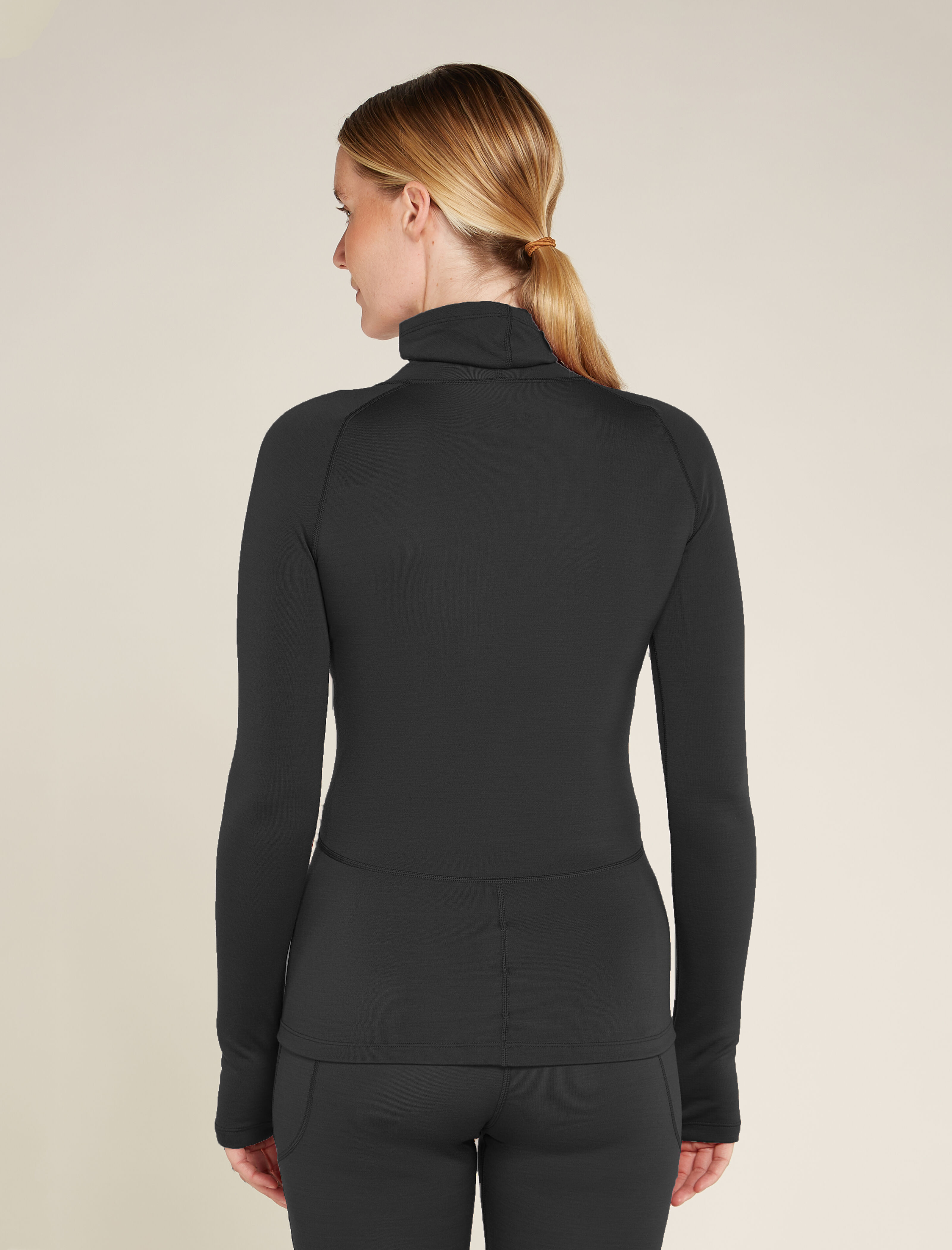 Black thermal polo neck online