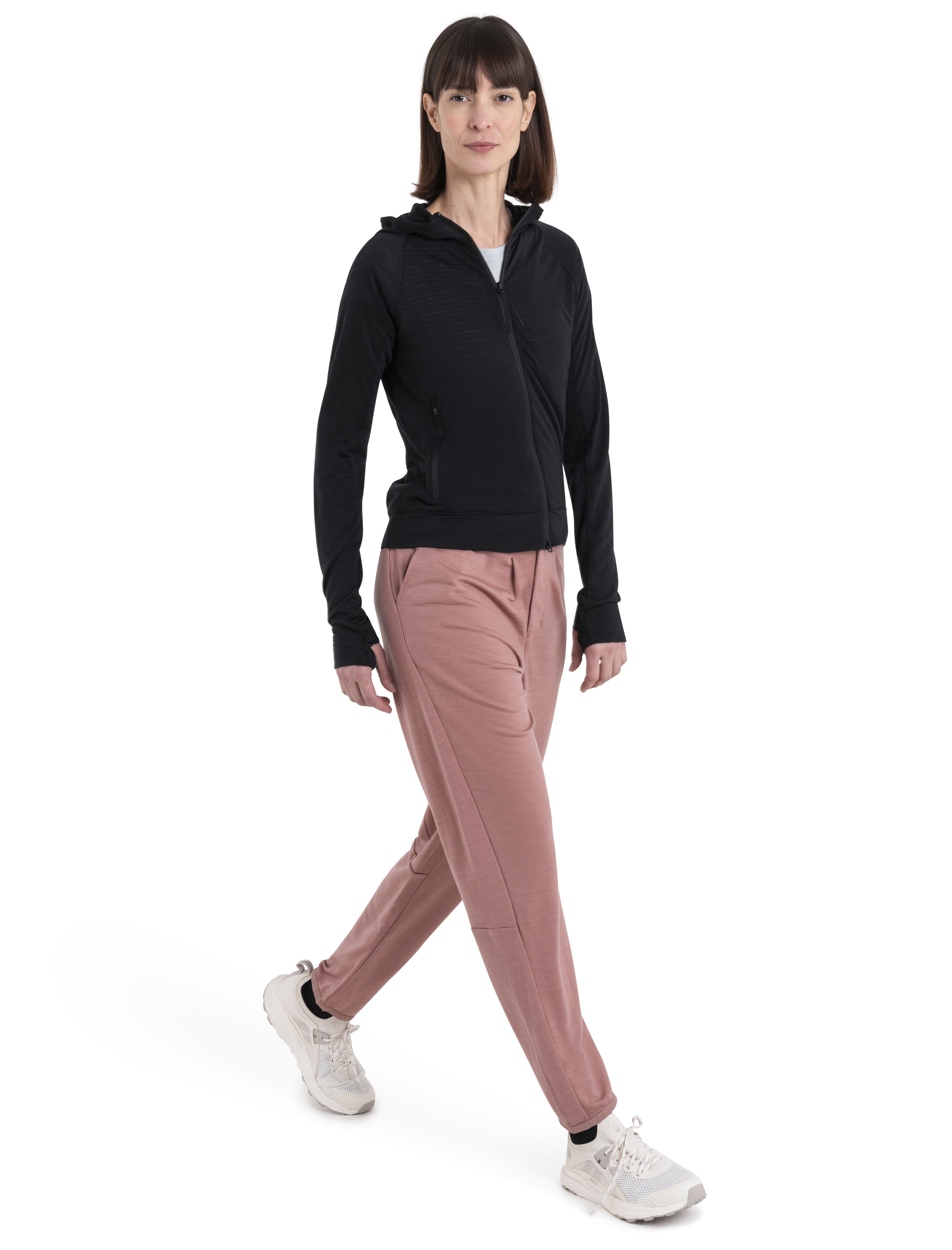 Women s Merino Blend 200 Realfleece The North Face x icebreaker Long Sleeve Zip Hoodie
