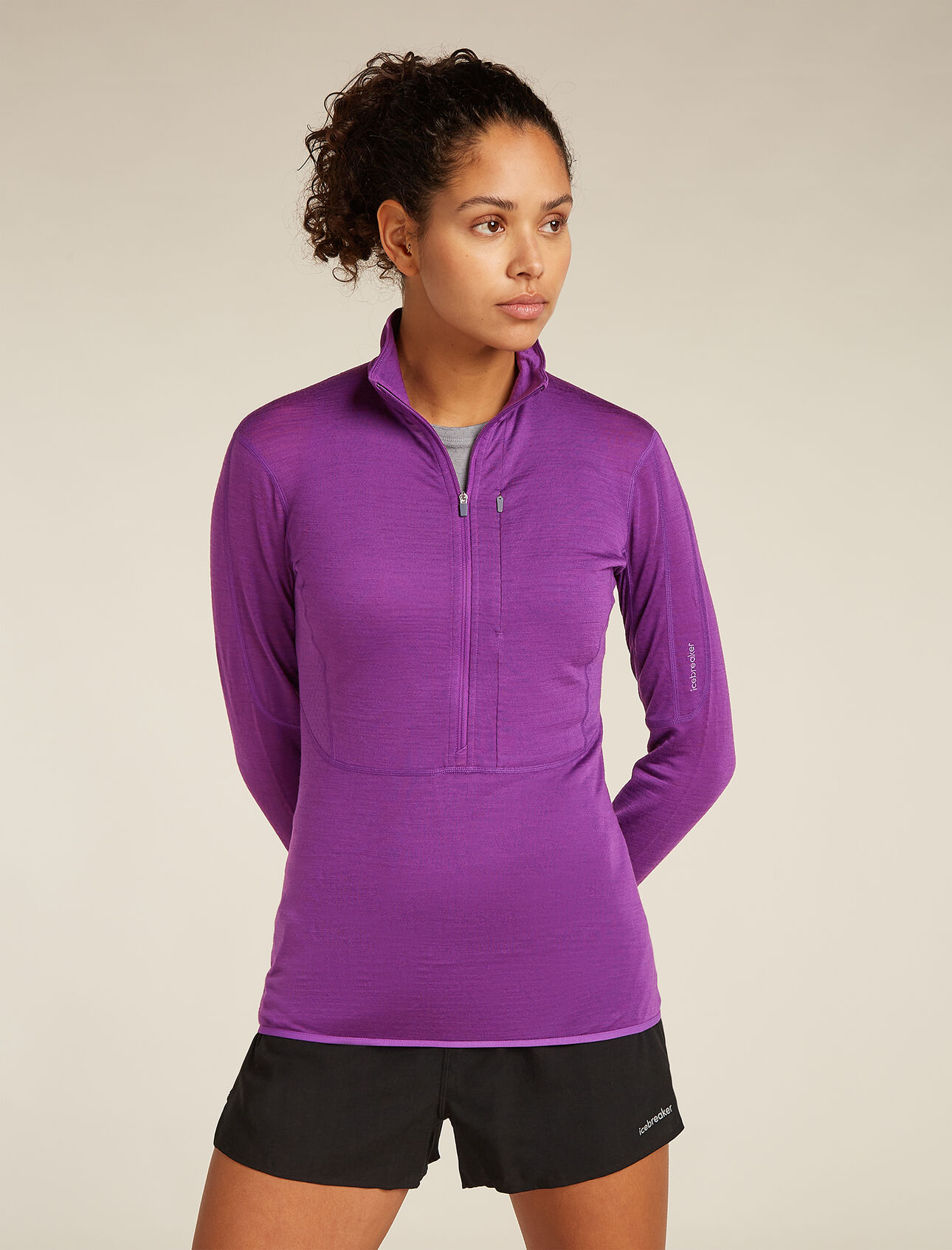 Merino Blend 200 Realfleece™ Descender Long Sleeve Half Zip Jacket