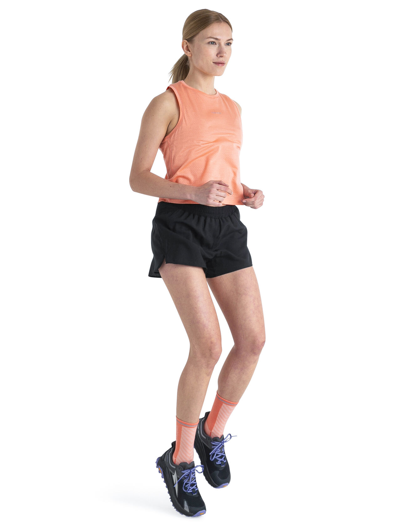 Womens 125 ZoneKnit™ Merino Blend Speed 3 Shorts Technical, lightweight running shorts built with intelligent body-mapped ventilation for high-intensity temperature regulation, the Merino 125 ZoneKnit™ Speed 3” Shorts feature our breathable Cool-Lite™ fabric blend.