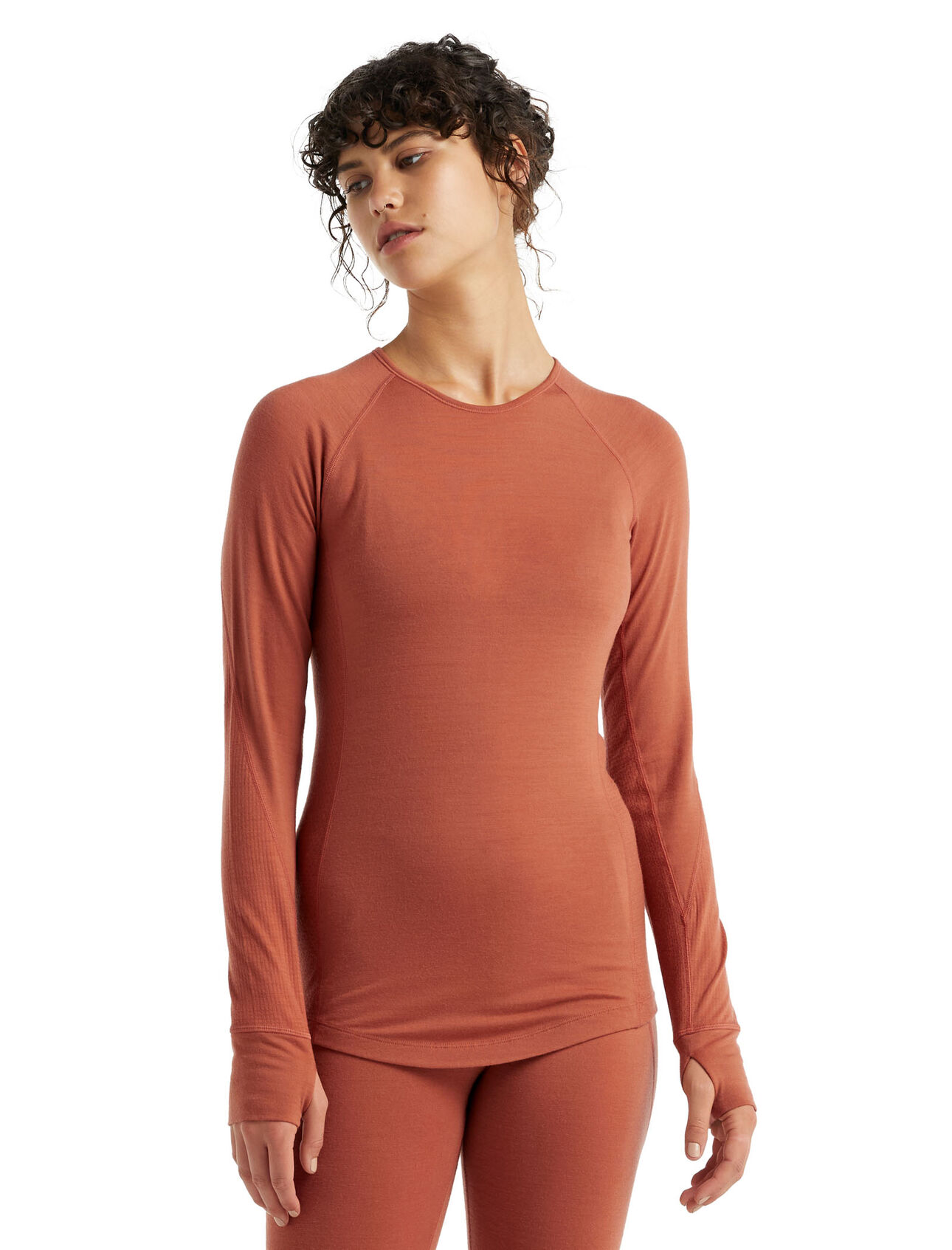 Maglia termica con girocollo e maniche lunghe BodyfitZone™ in lana merino 260 Zone