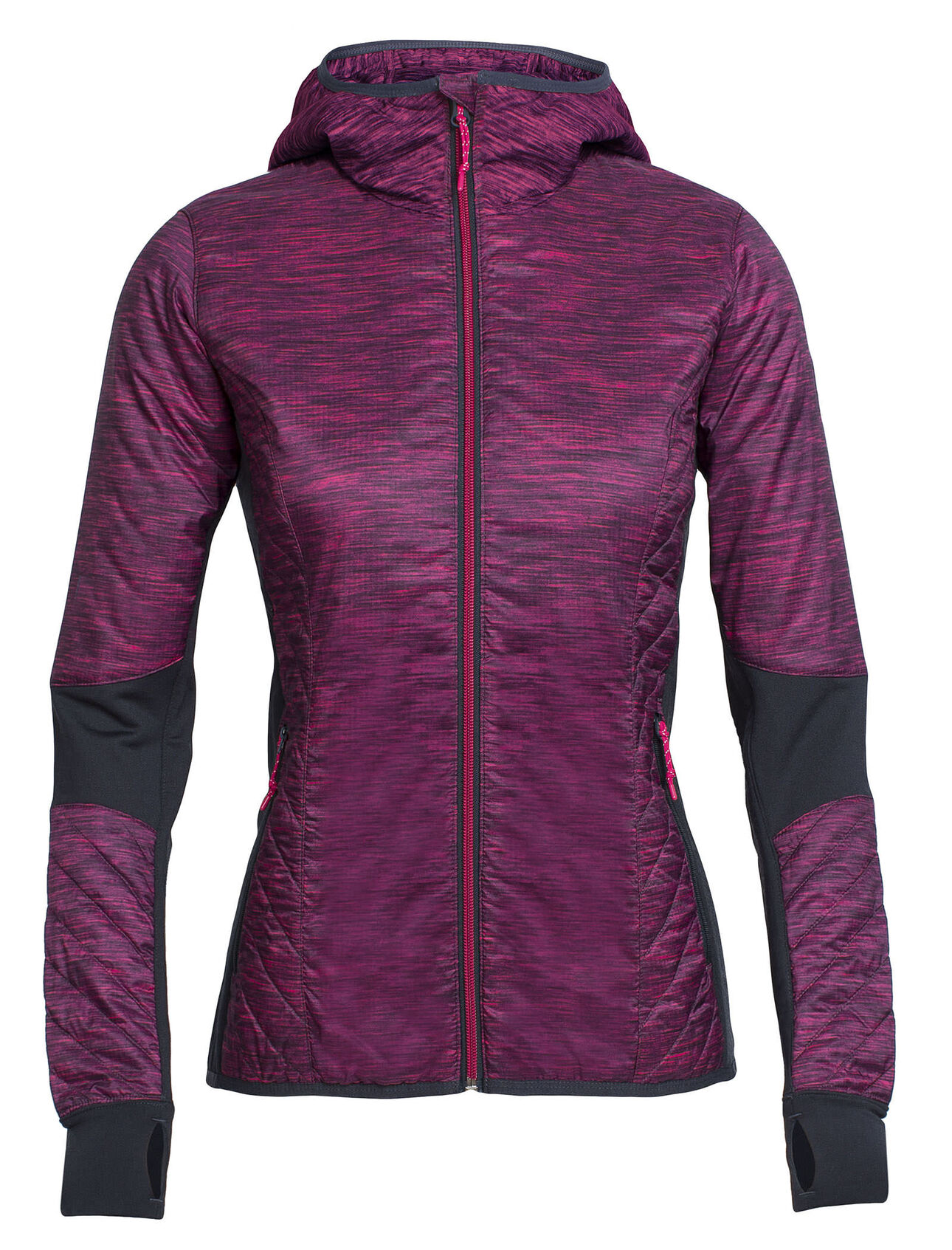 MerinoLOFT™ Helix Long Sleeve Zip Hood Fraser Peaks