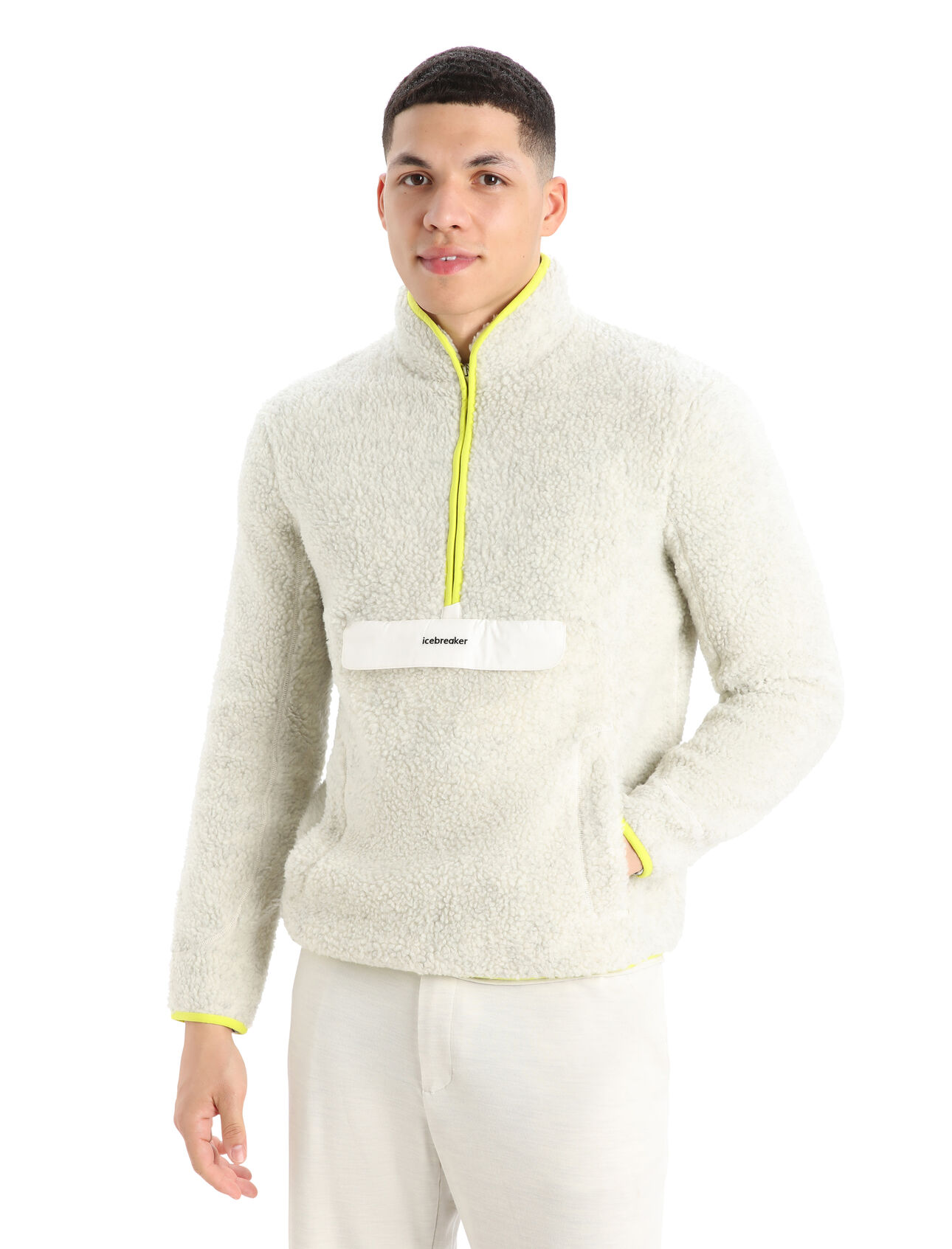 Mens RealFleece™ Merino High Pile Long Sleeve Half Zip Jacket With classic outdoor style and the natural benefits of merino wool, the RealFleece™ High Pile Long Sleeve Half Zip is a warm, stylish and ultra-comfortable fleece ideal for urban adventures.