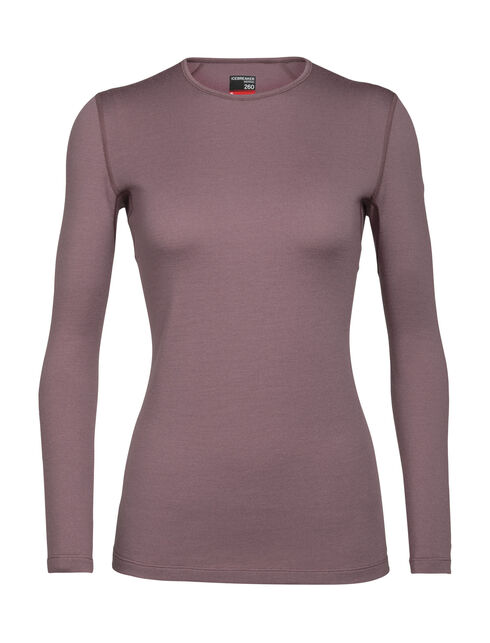 Women S Merino 260 Tech Long Sleeve Crewe Icebreaker Shop the womens icebreaker tech 260 leggings womens in black in black. merino 260 tech long sleeve crewe thermal top
