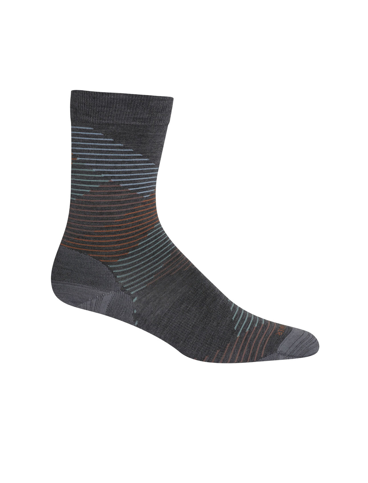 Merino Lifestyle Fine Gauge Crew Socks Dashes