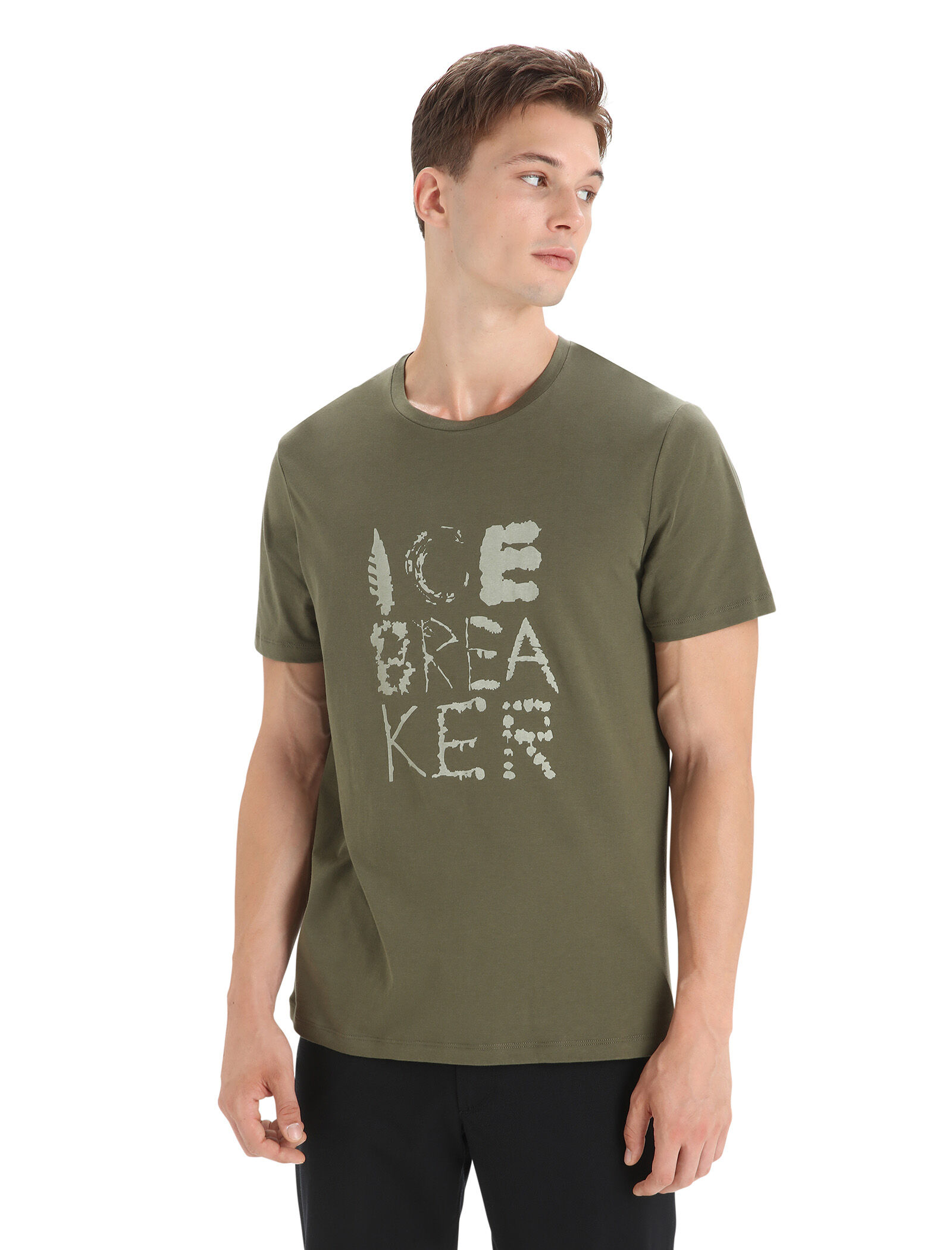 Men's Tencel™ Cotton Short Sleeve T-Shirt Natural Logo