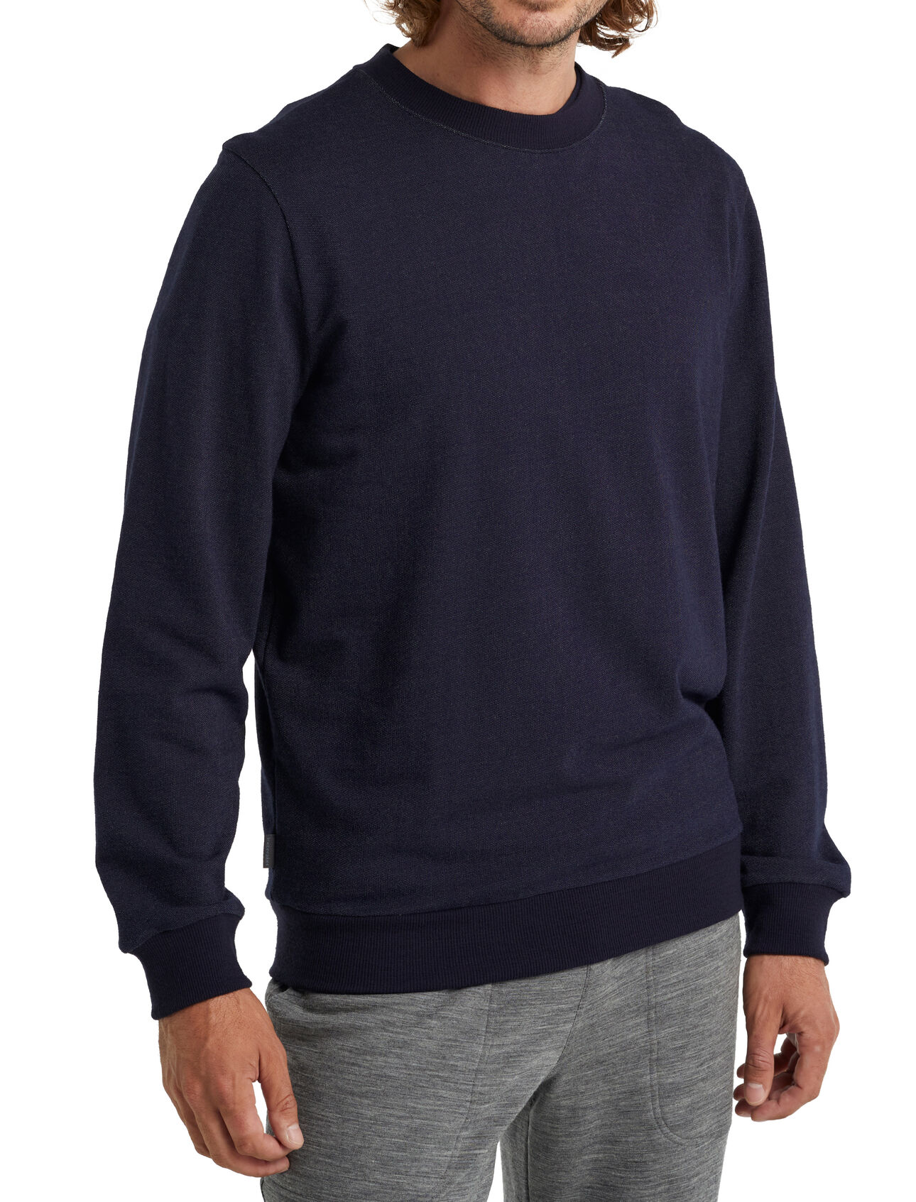 Central sweatshirt met lange mouwen van merinowol