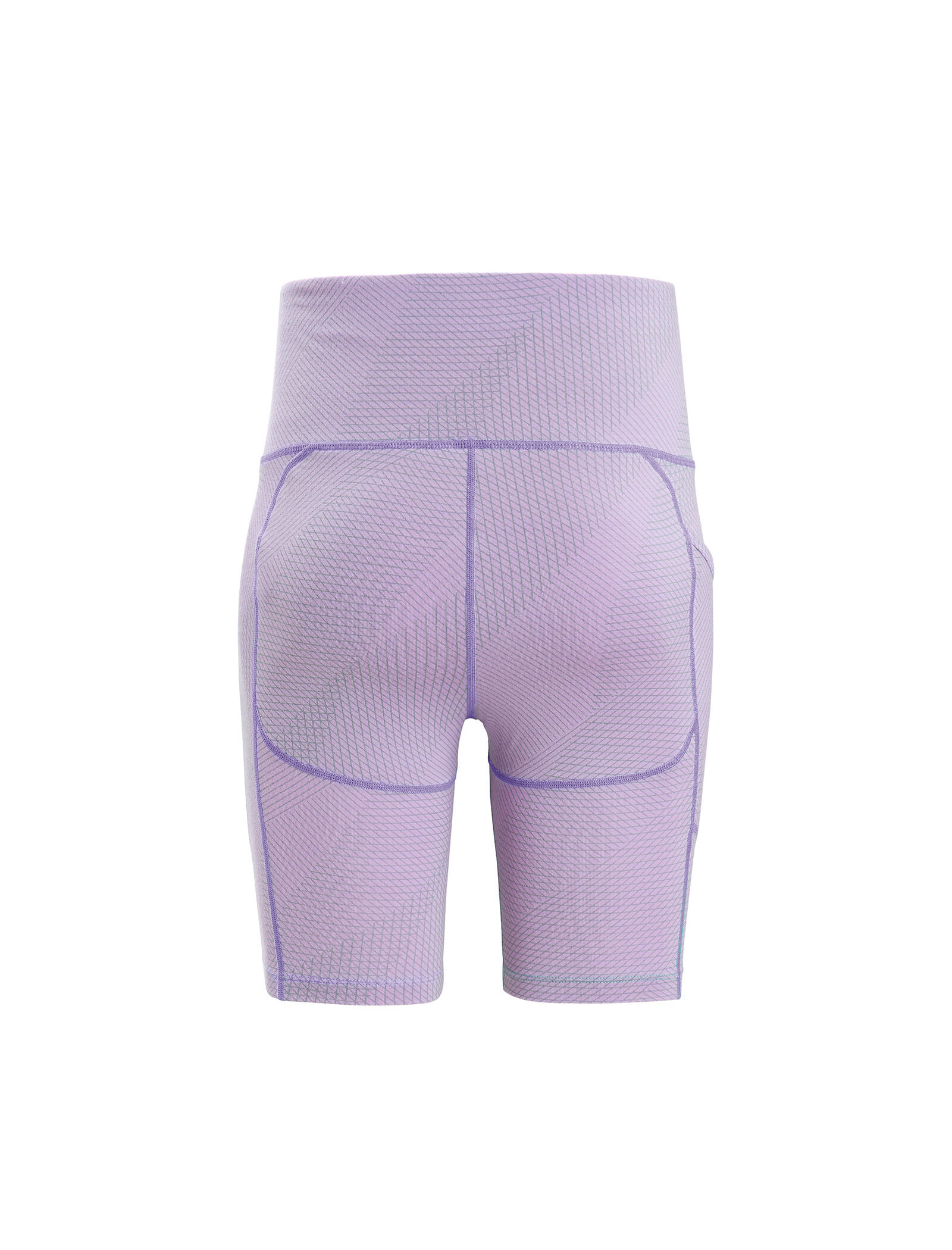 Merino Fastray High Rise Shorts Gridlines Icebreaker NZ