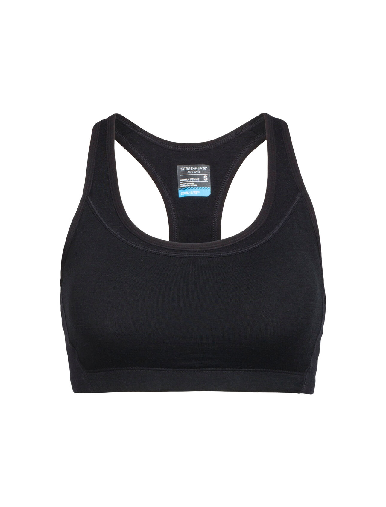 Womens Merino Cool Lite Meld Zone Sport Bra Underwear Icebreaker