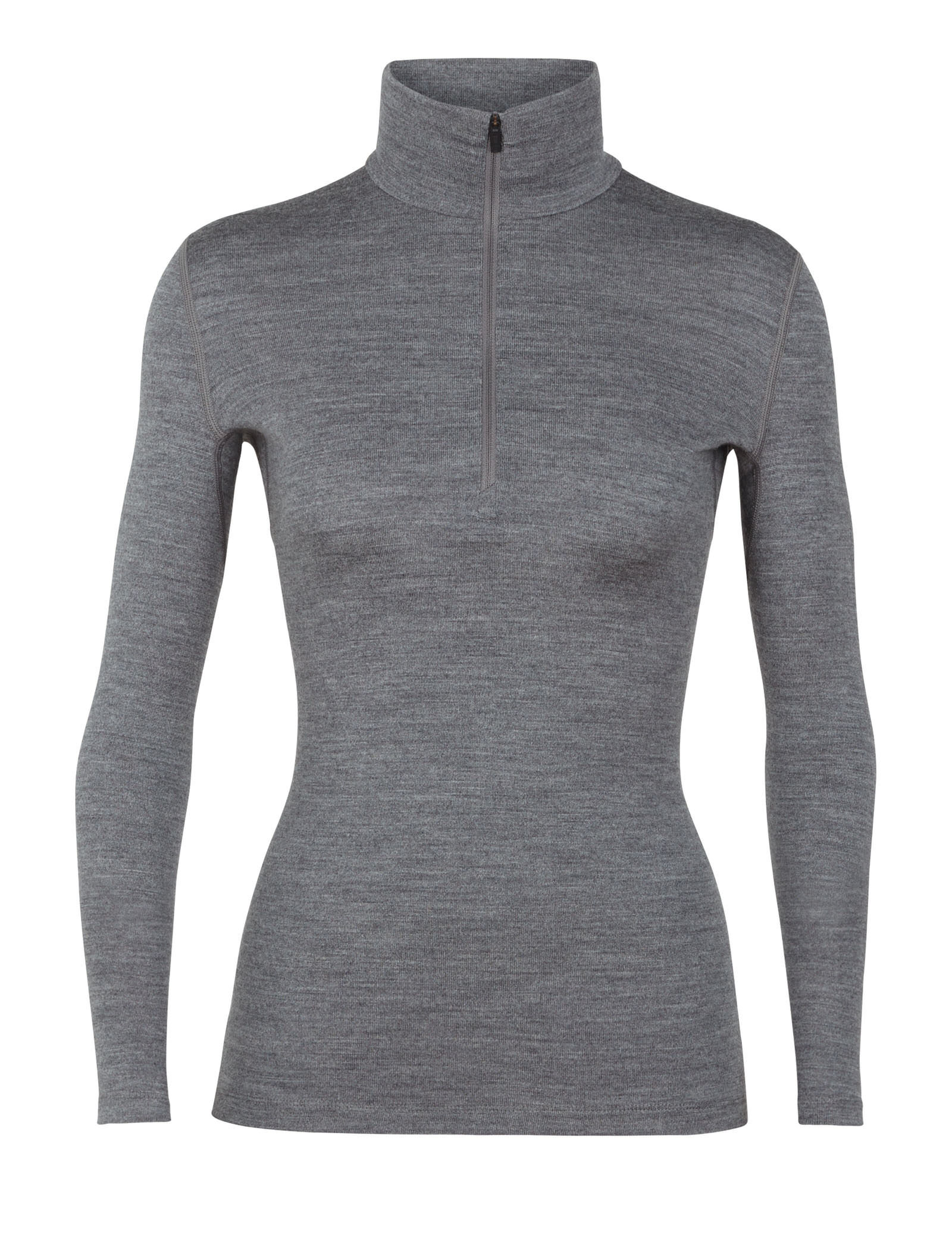 long sleeve zip polo womens