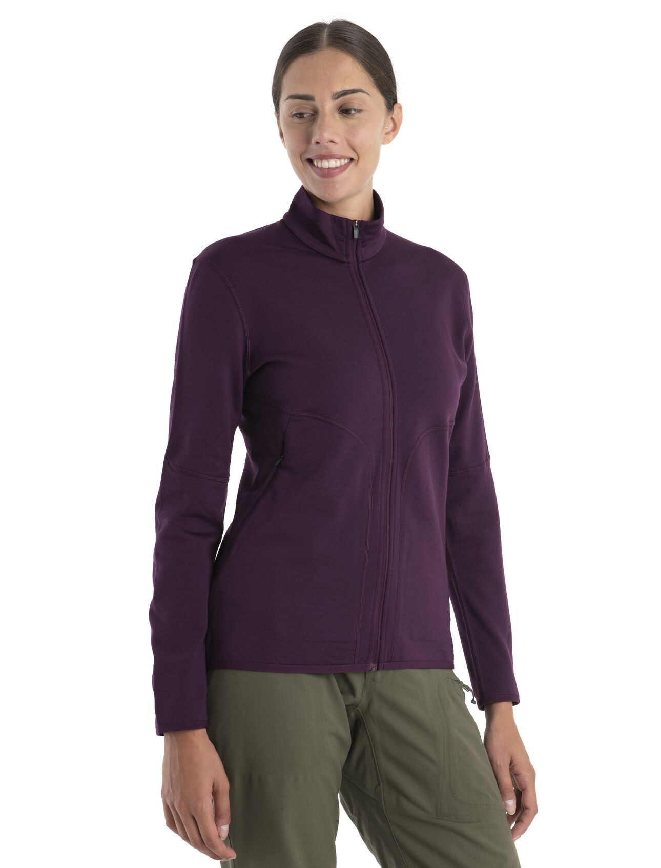 Womens Merino 560 RealFleece™ Elemental II Long Sleeve Zip Jacket A heavyweight midlayer fleece ideal for cold-weather training, skiing or alpine climbing, the 560 Realfleece™ Elemental II Long Sleeve Zip features 100% Merino wool to naturally insulate, breathe and regulate your temperature.