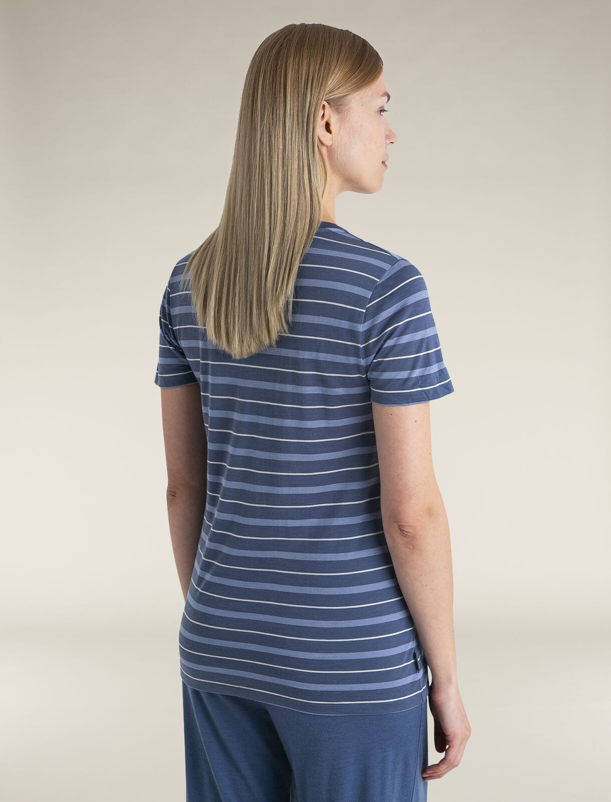 売れ筋商品|||アイスブレーカー カットソー トップス レディース Wave Stripe Short-Sleeve T-Shirt - Women's Ecru Heather/Tang/Lux/S Icebreaker Wave Stripe Short-Sleeve T-Shirt - Women's - Women