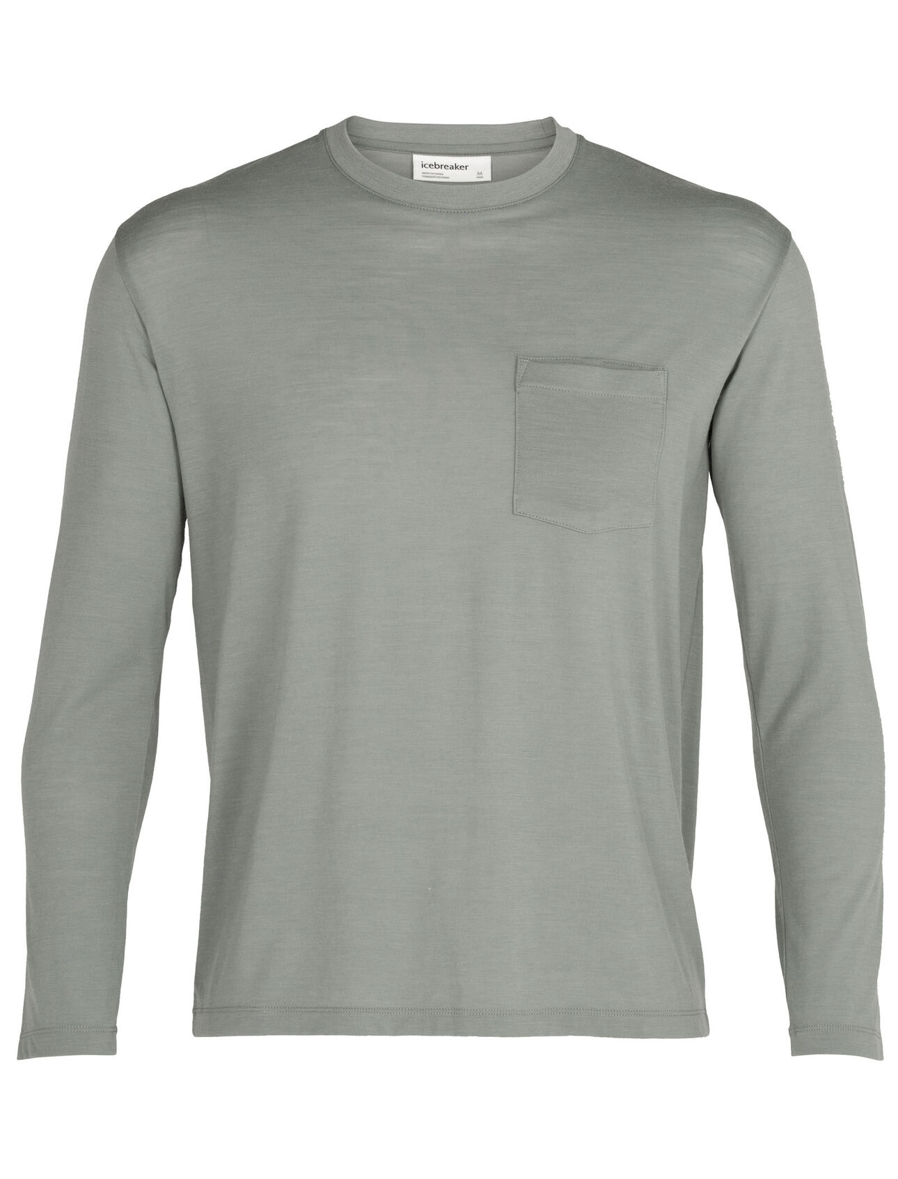 Merino 150 langärmliges T-Shirt mit Rundhalsausschnitt und Brusttasche