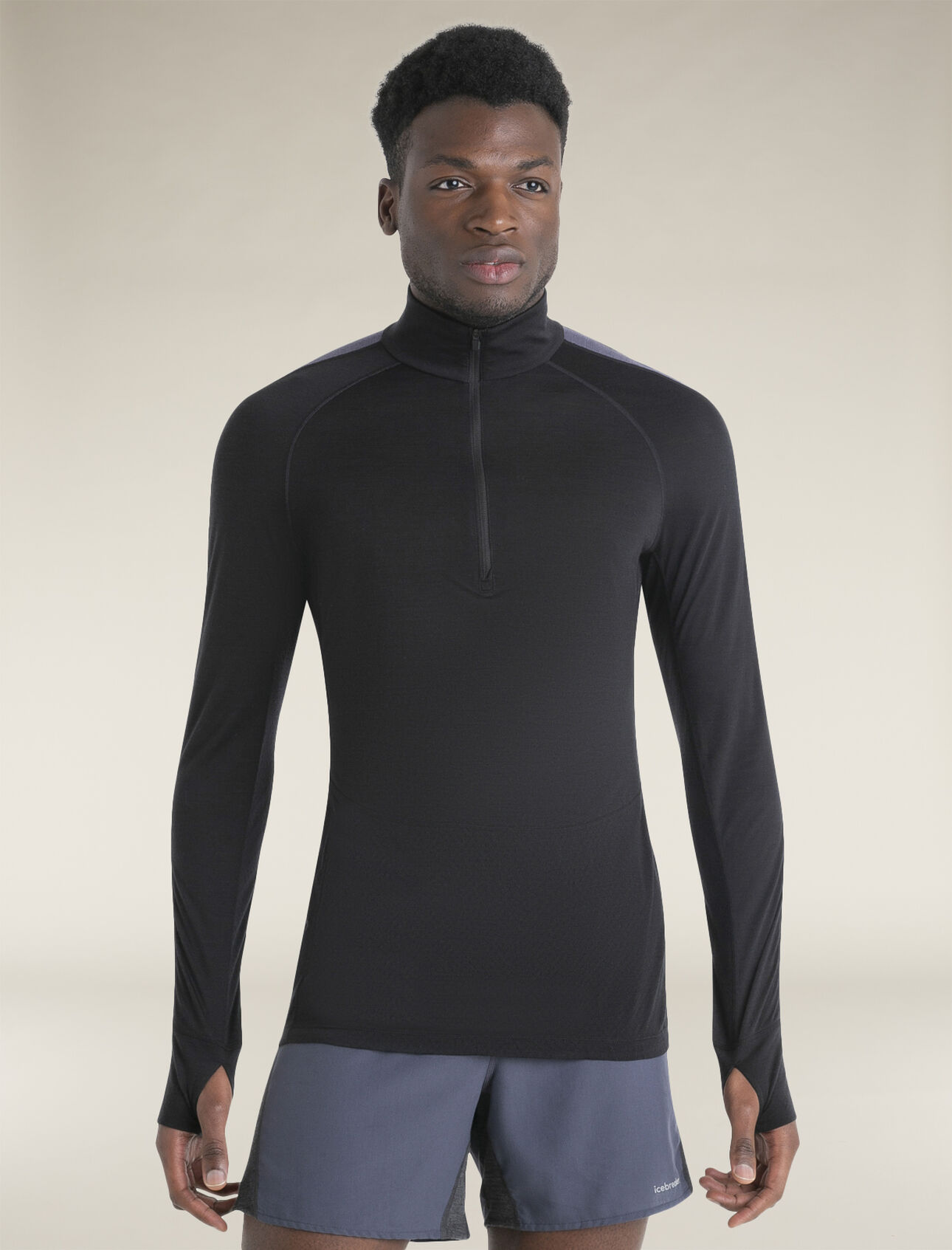 Merino Blend 125 ZoneKnit™ Long Sleeve Half Zip Thermal Top
