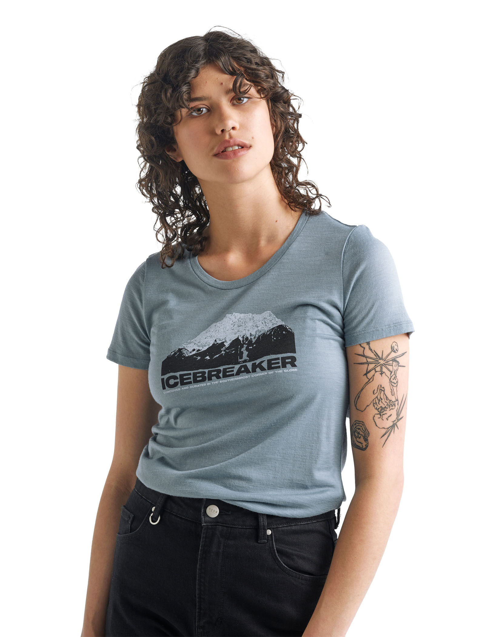 Marca IcebreakerIcebreaker Tech Lite SS Low Crewe Soundless T-Shirt Donna 