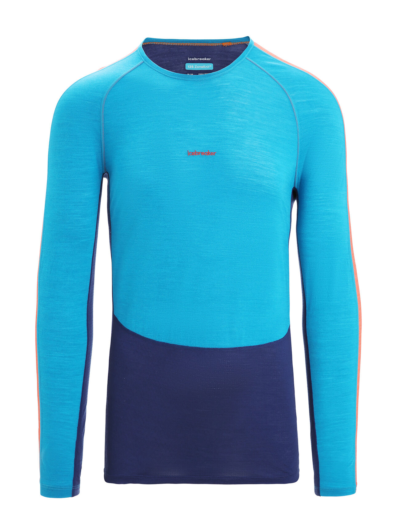 Maglia termica a girocollo con maniche lunghe in misto di lana merino 125 ZoneKnit™