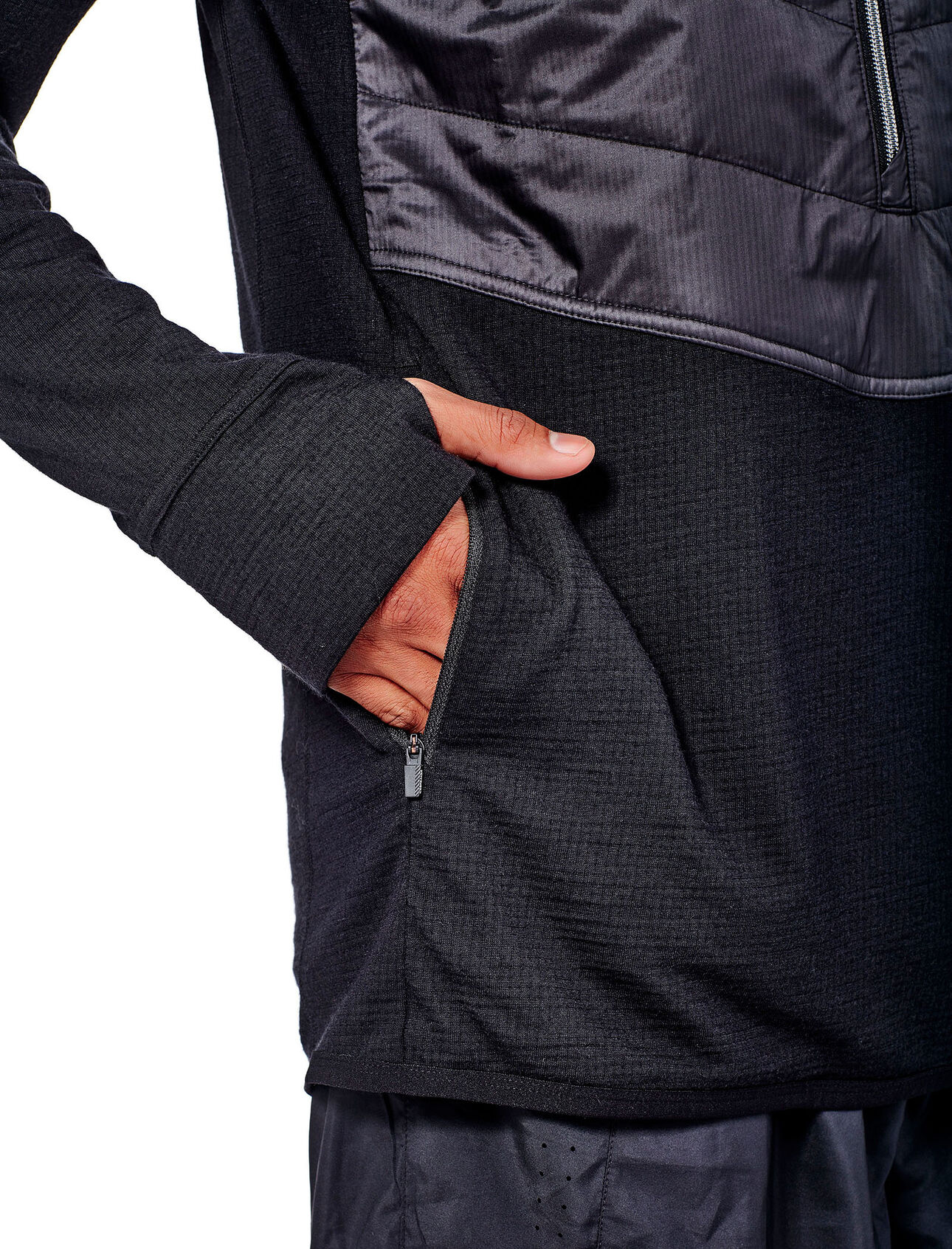 Men's MerinoLoft™ Ellipse Long Sleeve Half Zip Hood
