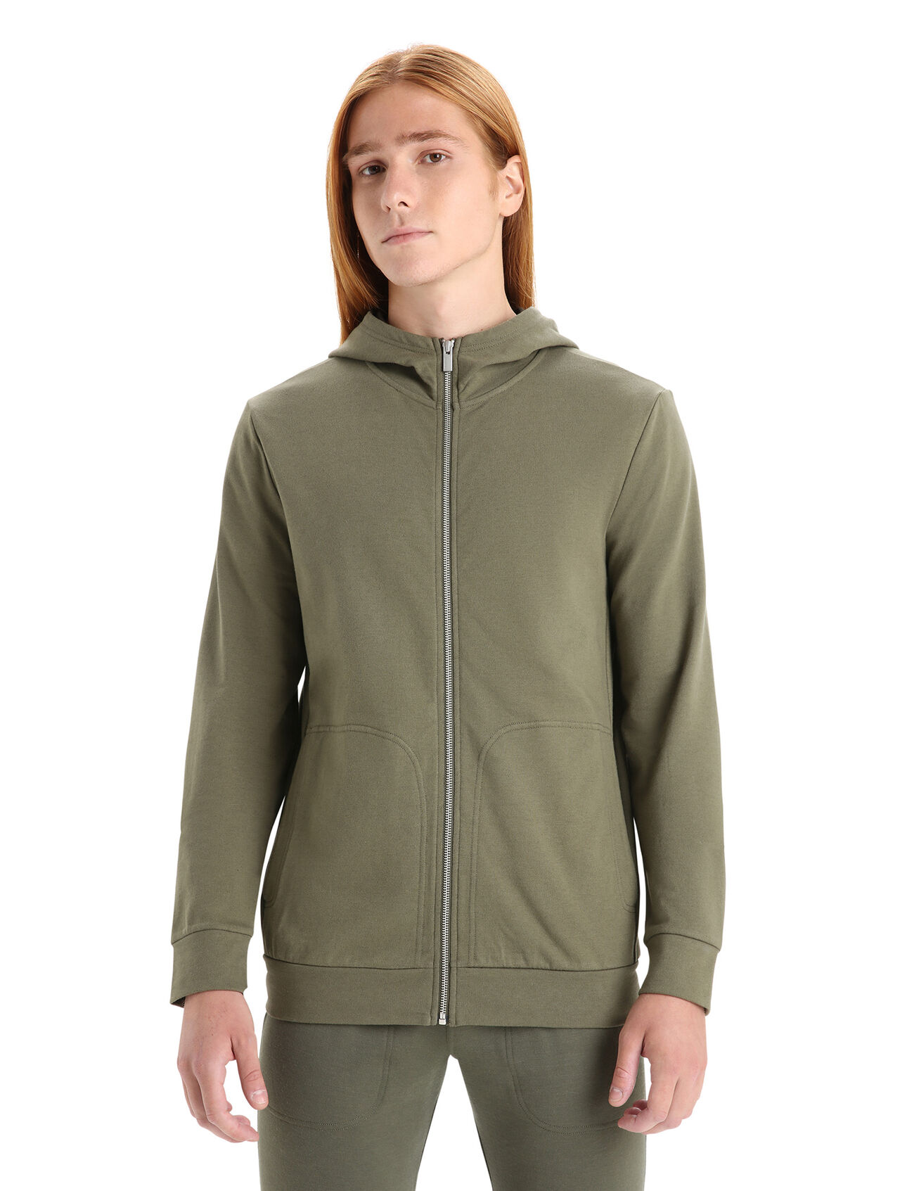 Mens Merino Central Classic Long Sleeve Zip Hoodie A clean, classic and comfortable everyday hooded sweatshirt that blends natural merino wool with organic cotton, the Central Classic Long Sleeve Zip Hoodie is durable, breathable and incredibly versatile.