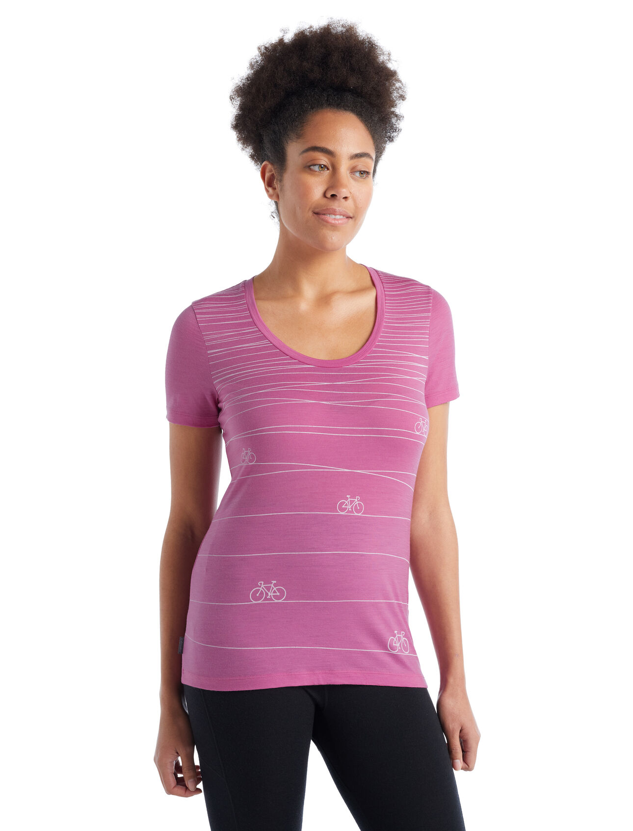 Womens Merino Tech Lite II Short Sleeve Scoop T-Shirt Hill Sprint Our versatile Tech Tee that provides comfort, breathability and odor-resistance for any adventure you can think of, the Tech Lite II Short Sleeve Scoop Tee Hill Sprint features 100% merino for all-natural performance. The original artwork draws inspiration from the slow and steady uphill grind.
