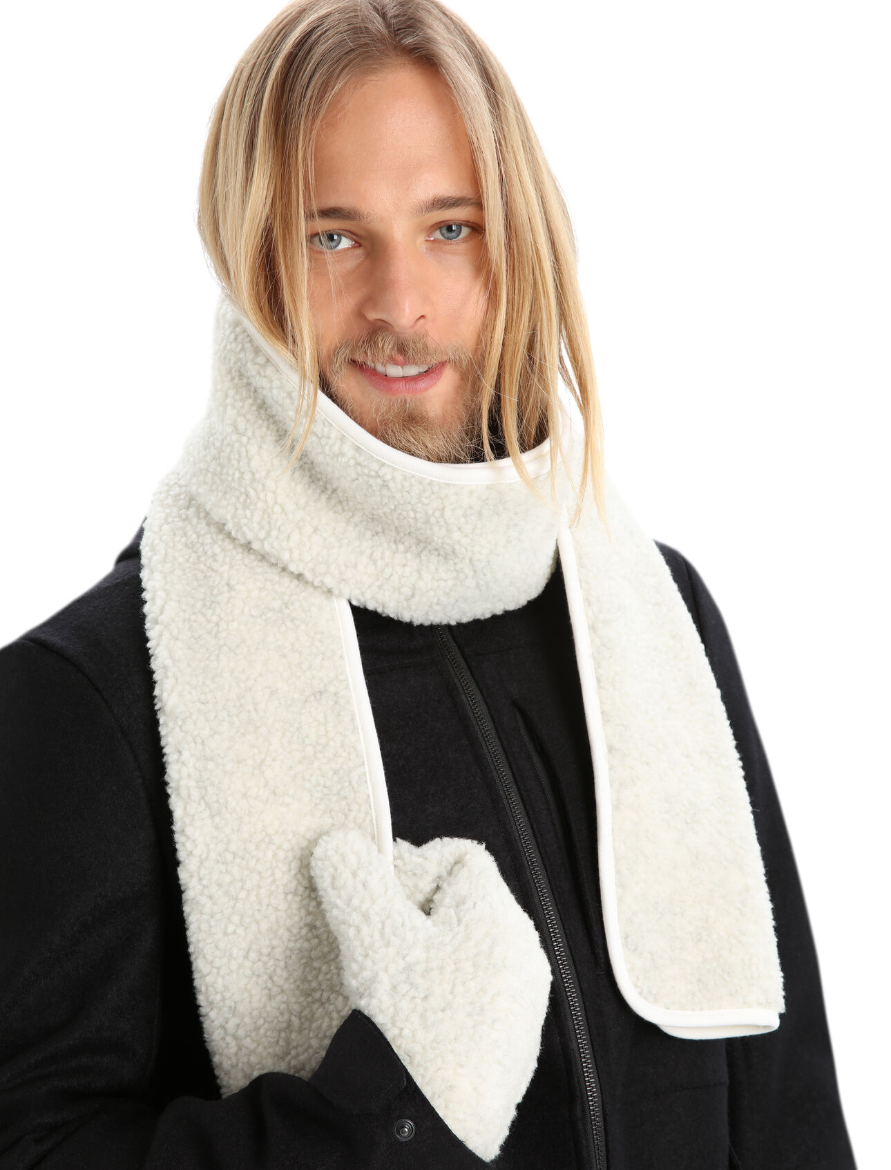 Unisex RealFleece™ High Pile halsduk i merino RealFleece™ High Pile halsduk är en supermysig halsduk som passar perfekt för riktigt kyliga dagar. Den är tillverkad med ett fleecematerial i High-Loft-merino och en mjuk baksida i merinoull för den ultimata vintervärmen.