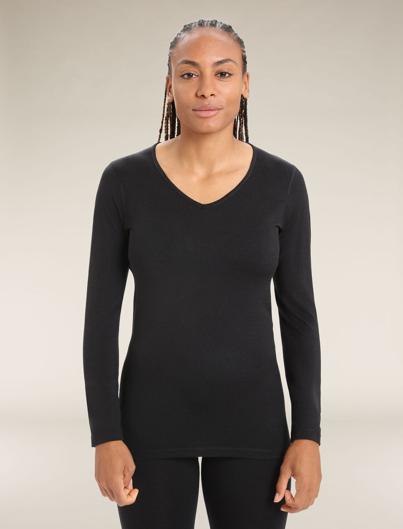 Merino 200 Oasis Long Sleeve V Neck Thermal Top - Icebreaker (US)