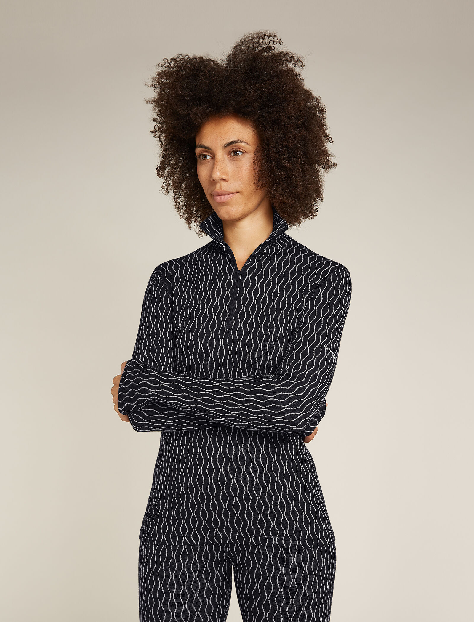 Women s Merino 260 Vertex Long Sleeve Half Zip Thermal Top On Piste